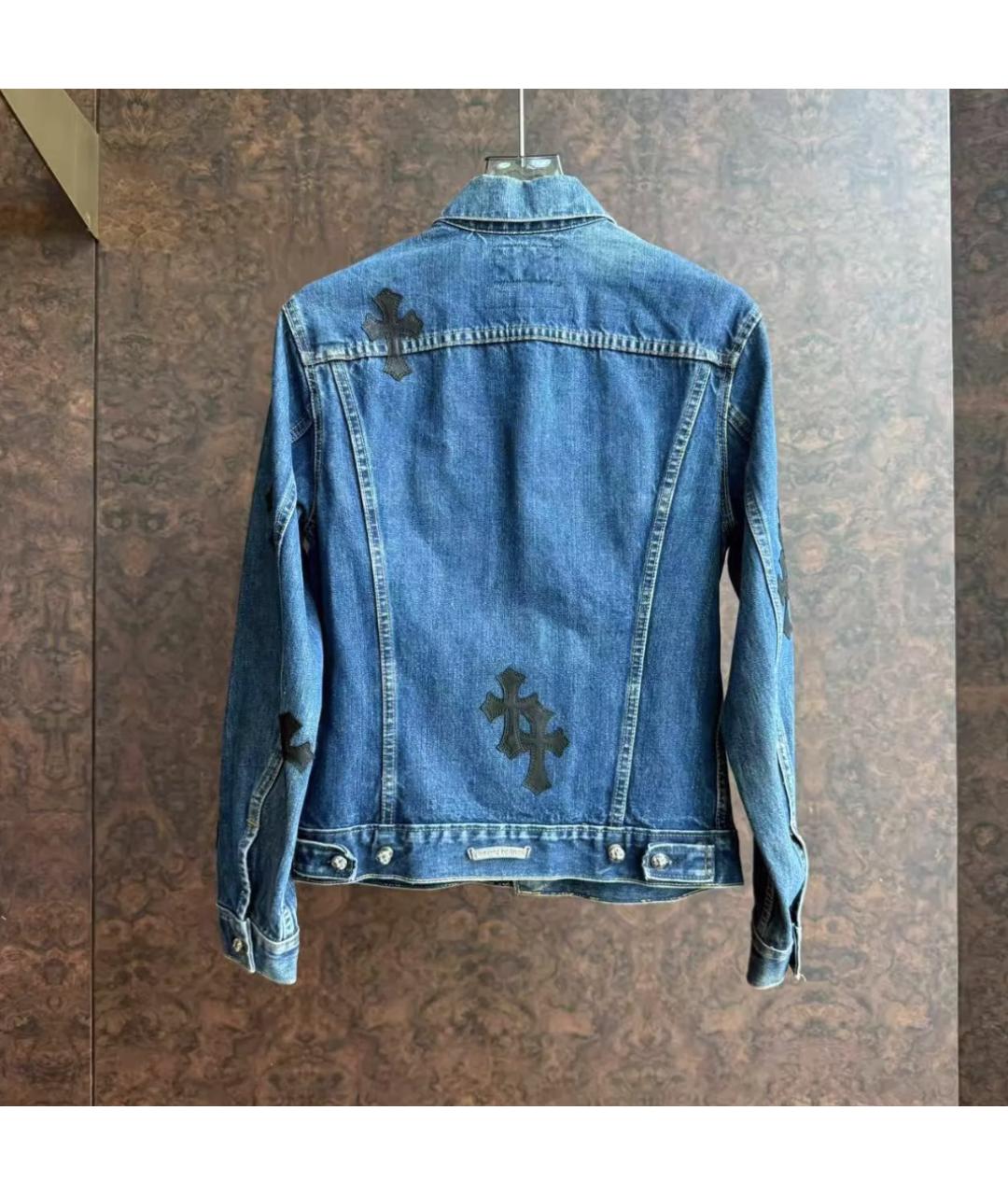 CHROME HEARTS Синяя деним куртка, фото 2