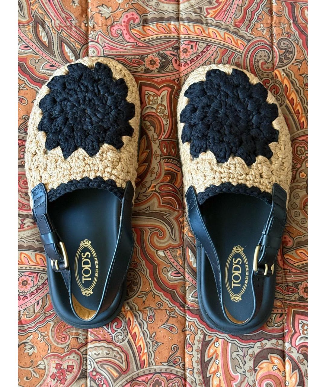 TOD'S Бежевые сандалии, фото 3