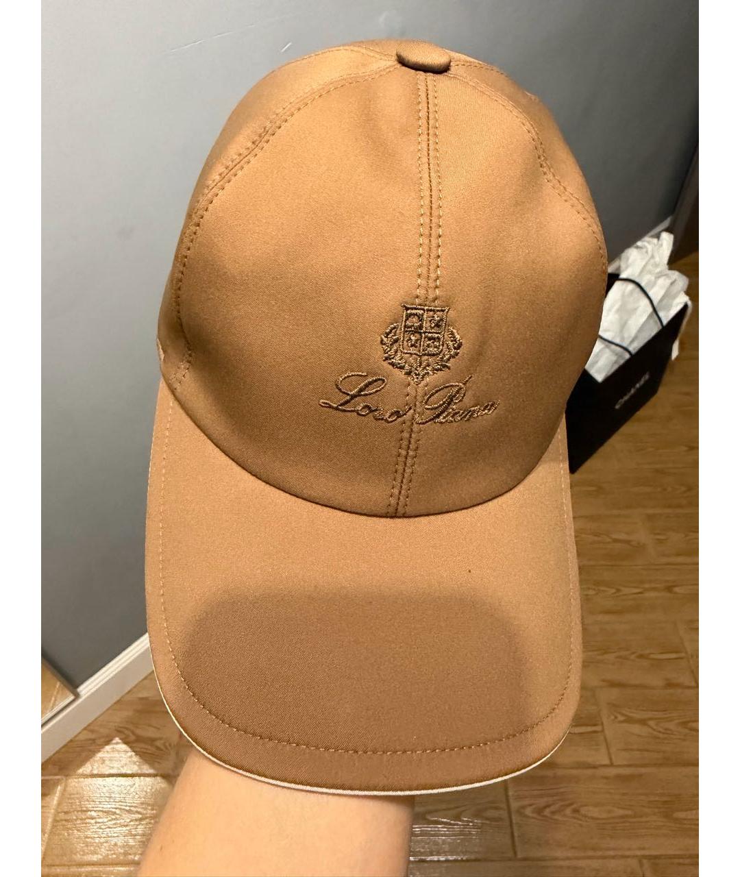 LORO PIANA Коричневая кепка, фото 4