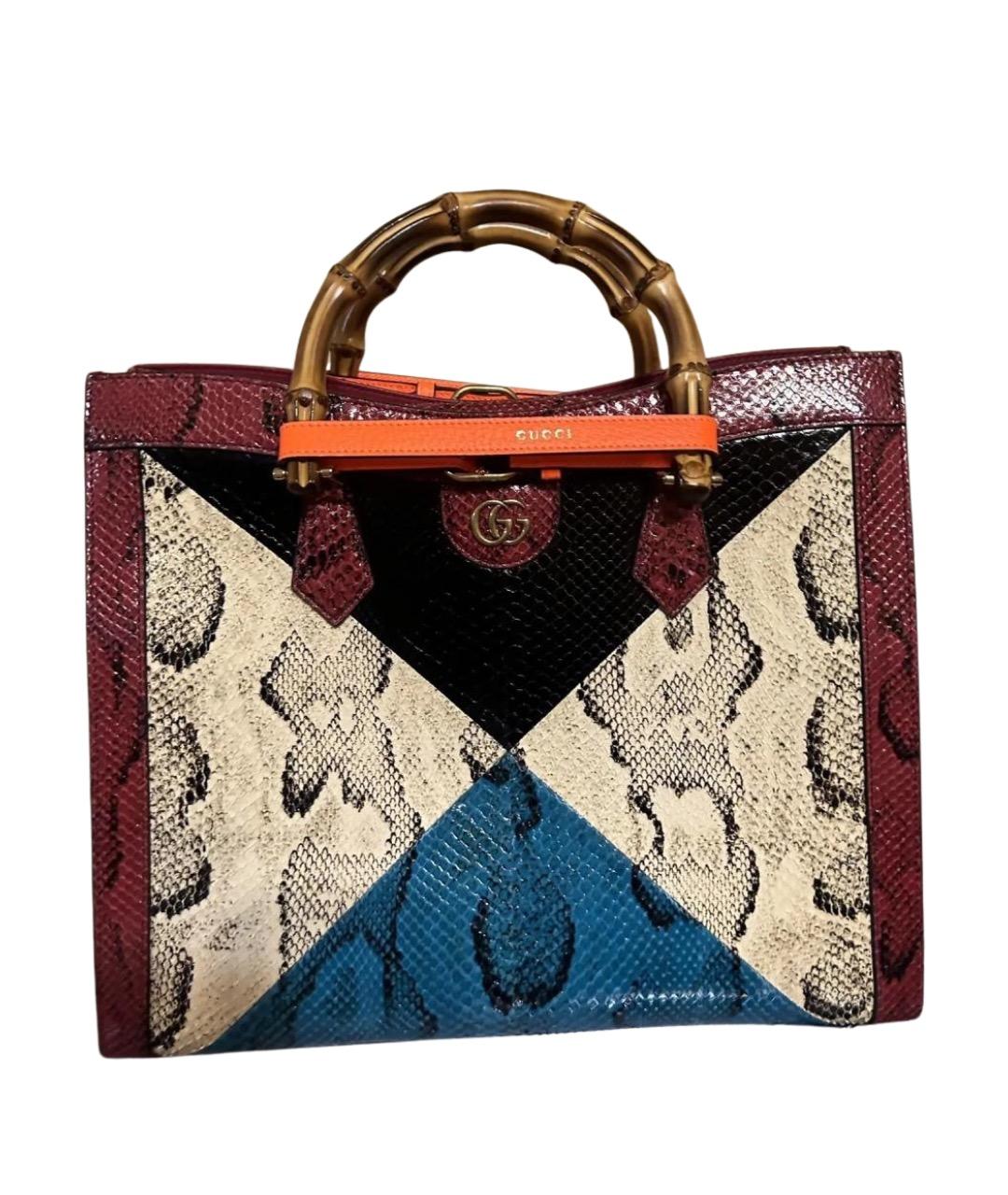 GUCCI Мульти сумка с короткими ручками из экзотической кожи, фото 1