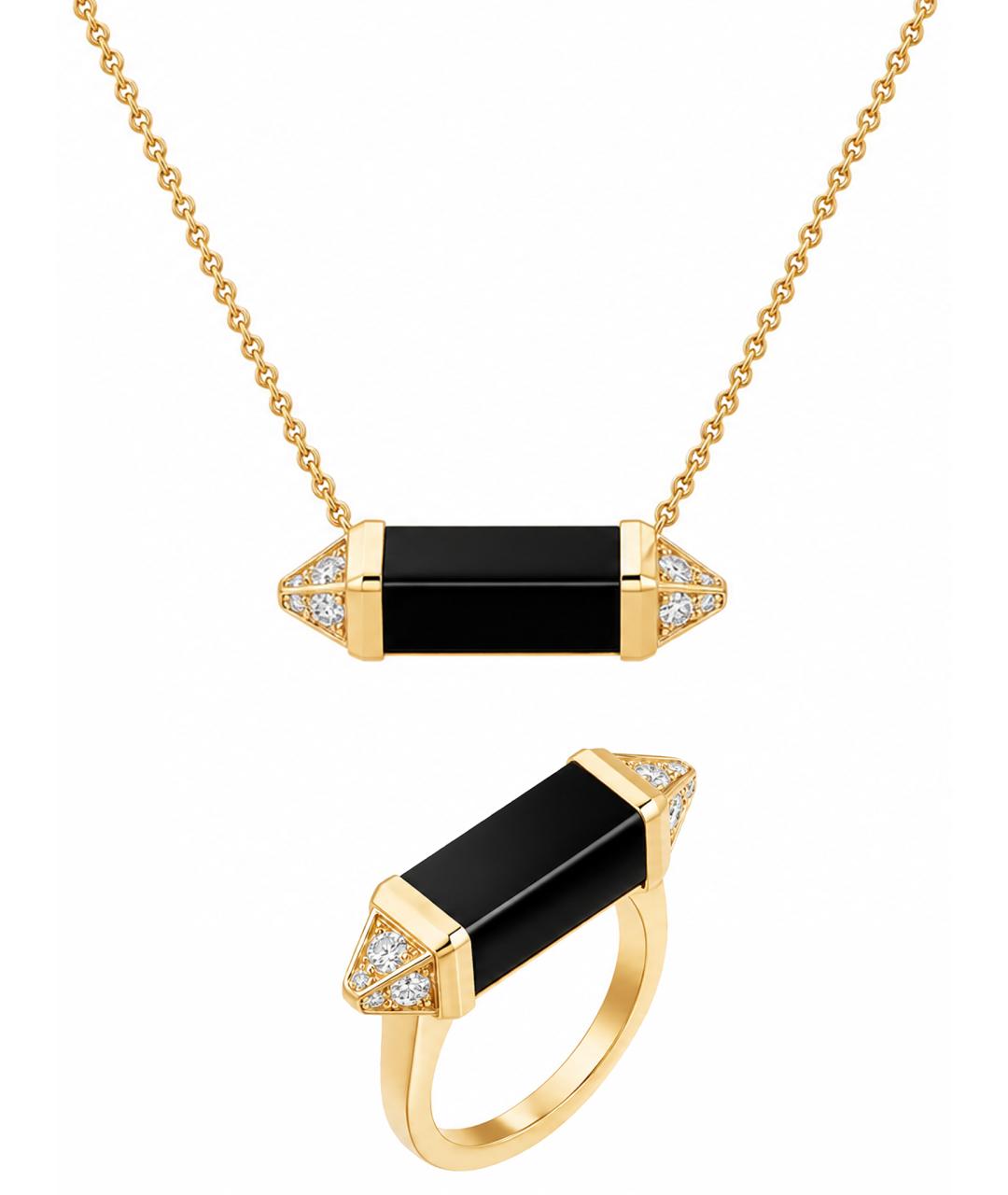 CARTIER Черный комплект из розового золота, фото 1