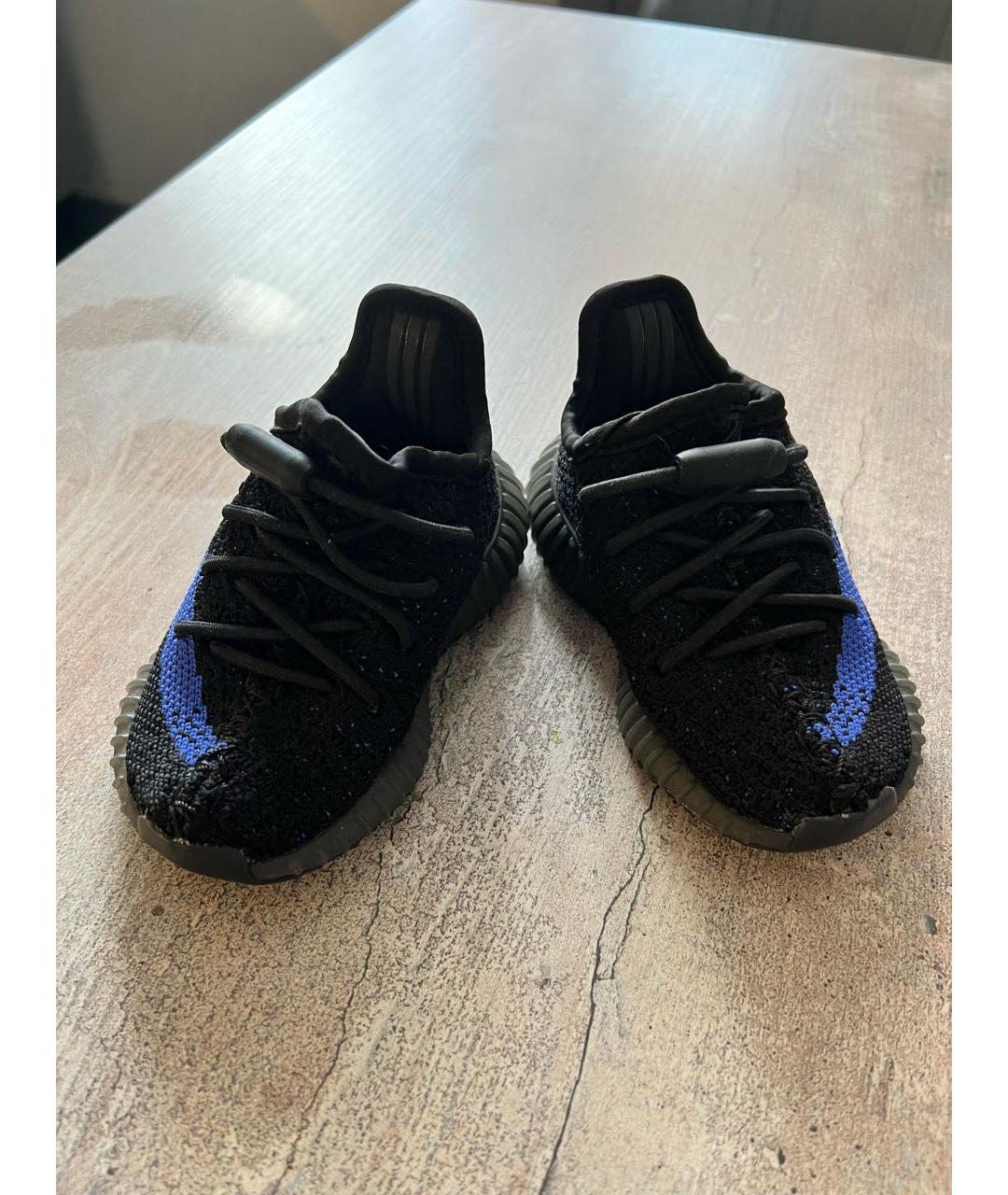 ADIDAS YEEZY Черные текстильные кеды, фото 7