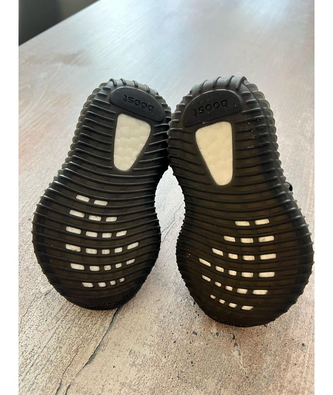 ADIDAS YEEZY Черные текстильные кеды, фото 5