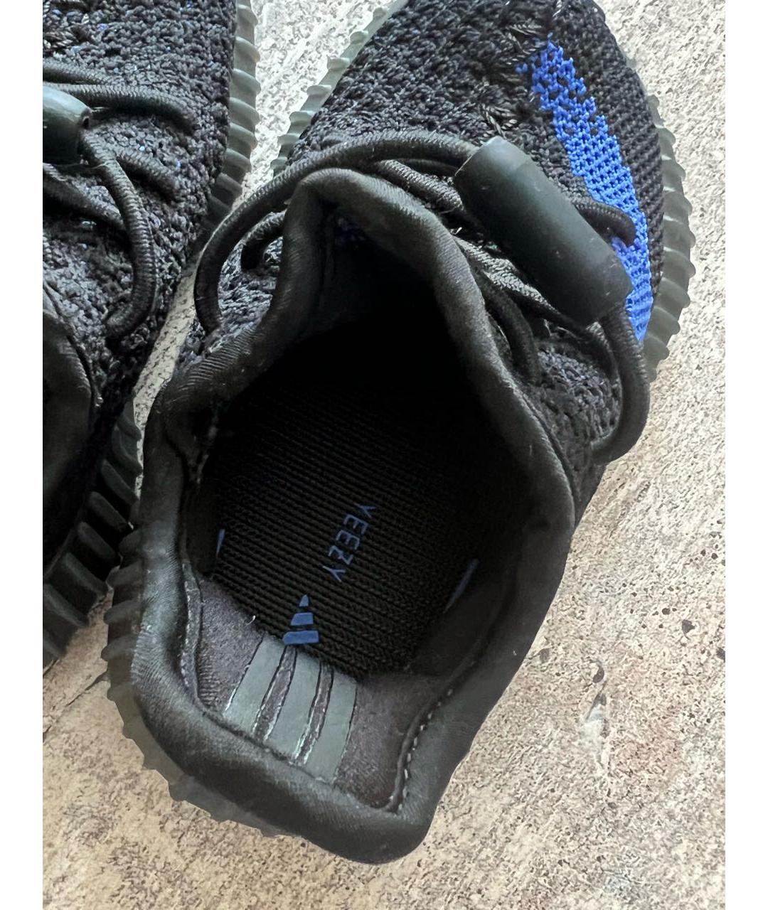 ADIDAS YEEZY Черные текстильные кеды, фото 6