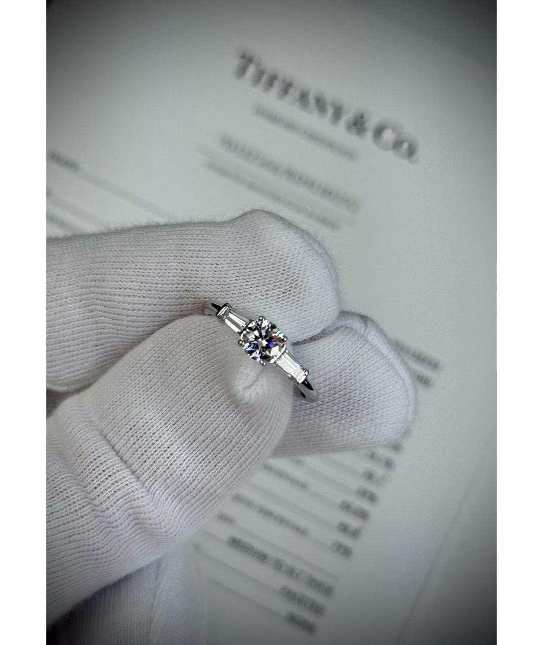 TIFFANY&CO Серебряное платиновое кольцо, фото 6