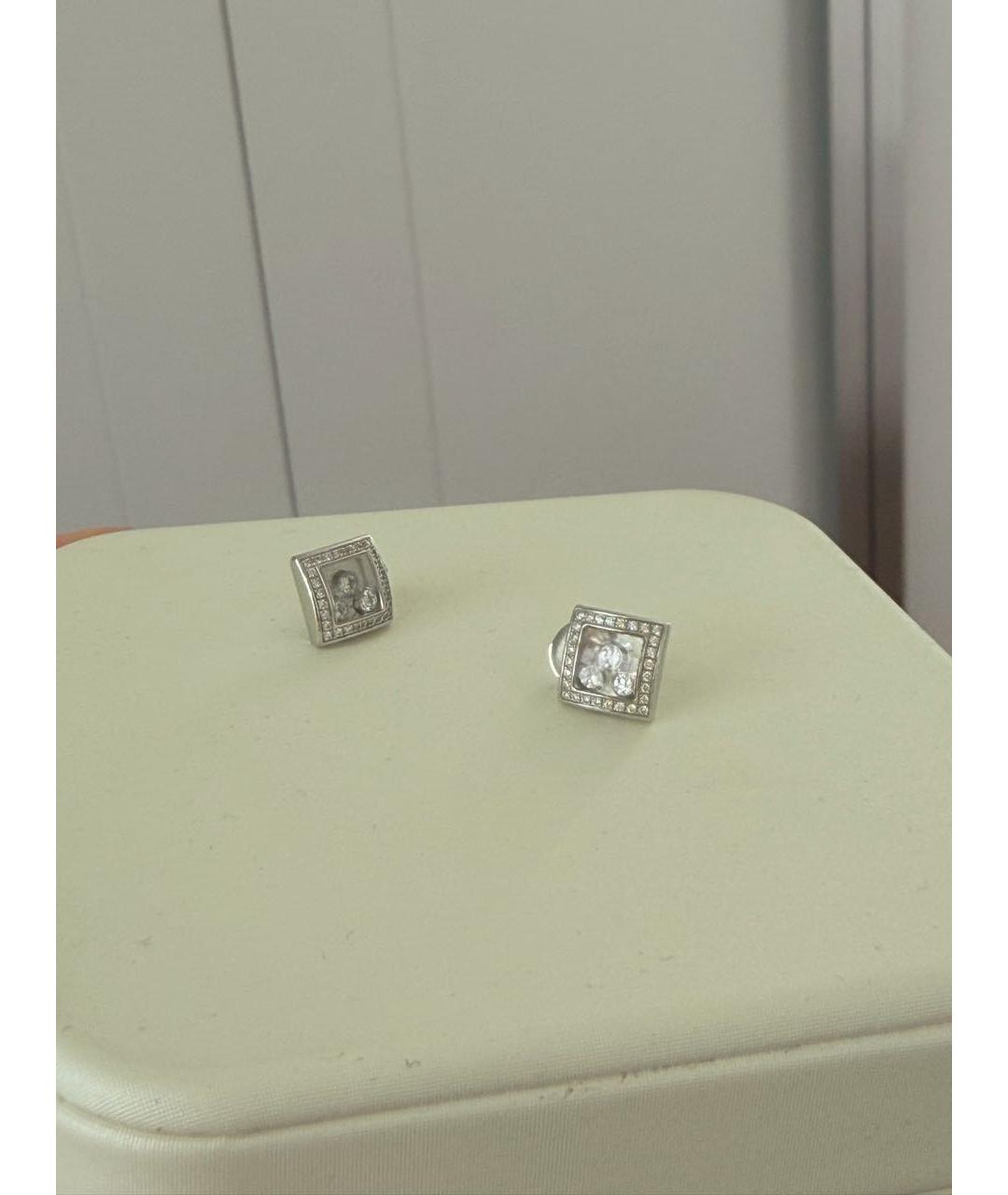 CHOPARD Серебряные серьги из белого золота, фото 2