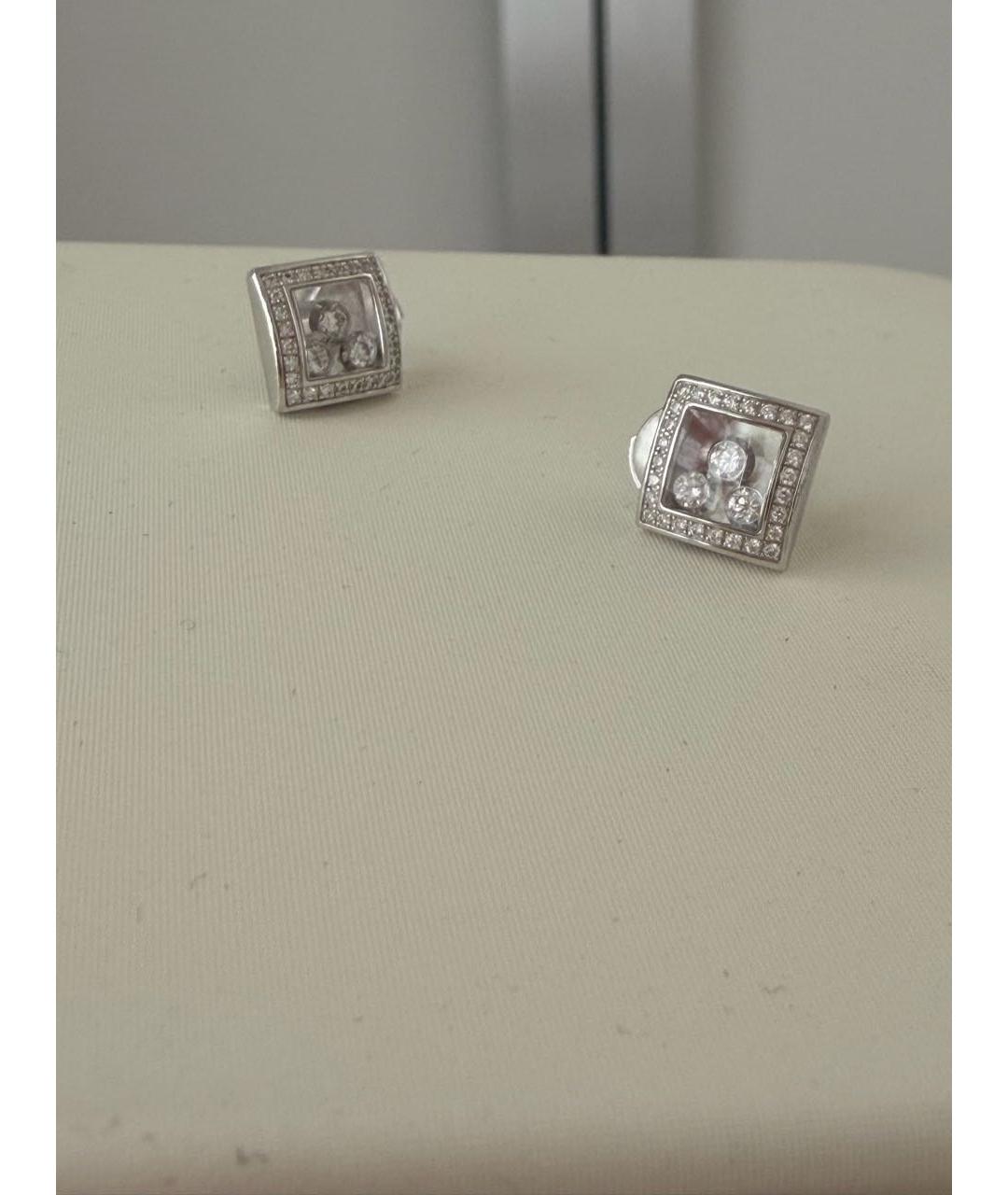 CHOPARD Серебряные серьги из белого золота, фото 3