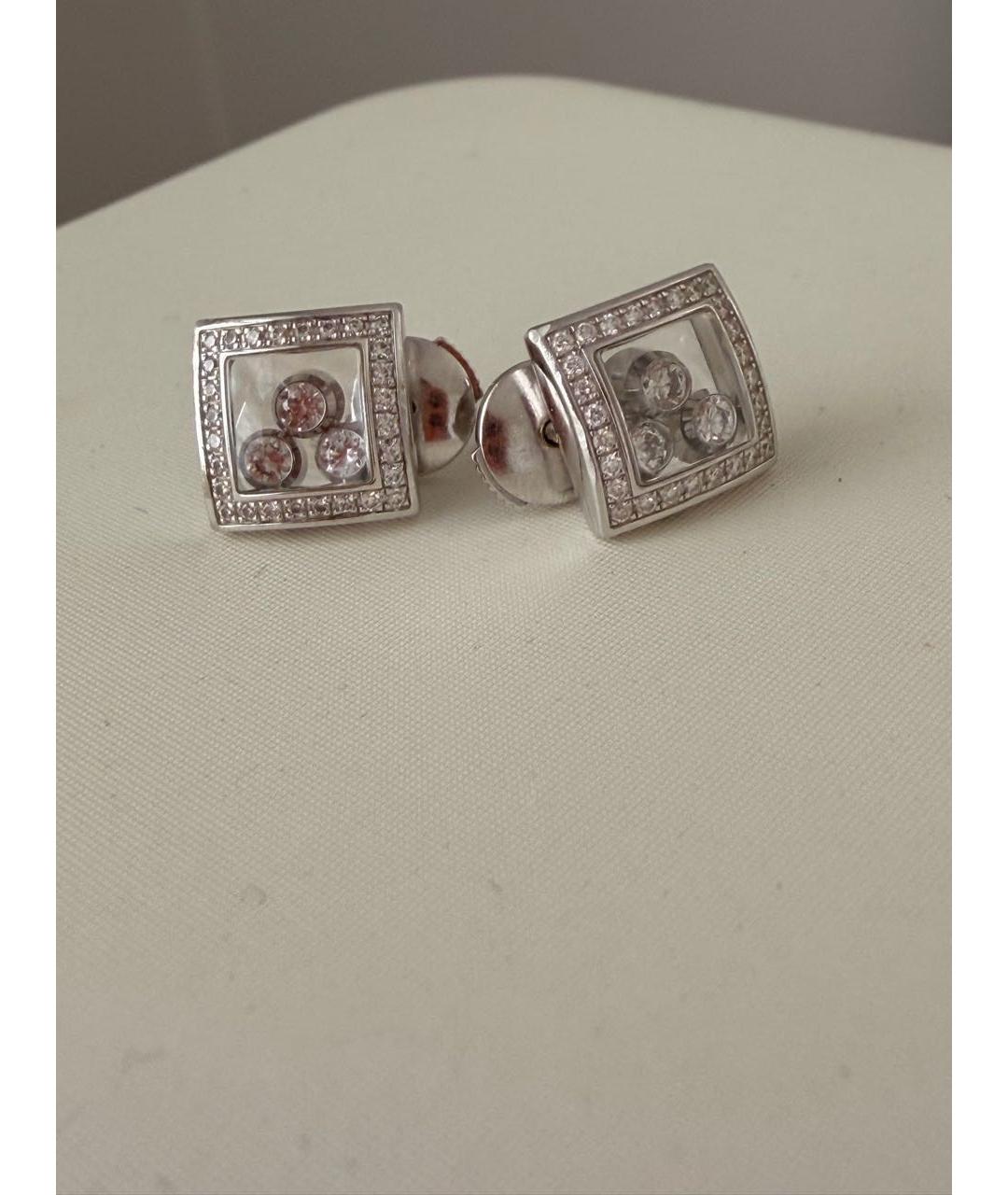 CHOPARD Серебряные серьги из белого золота, фото 4