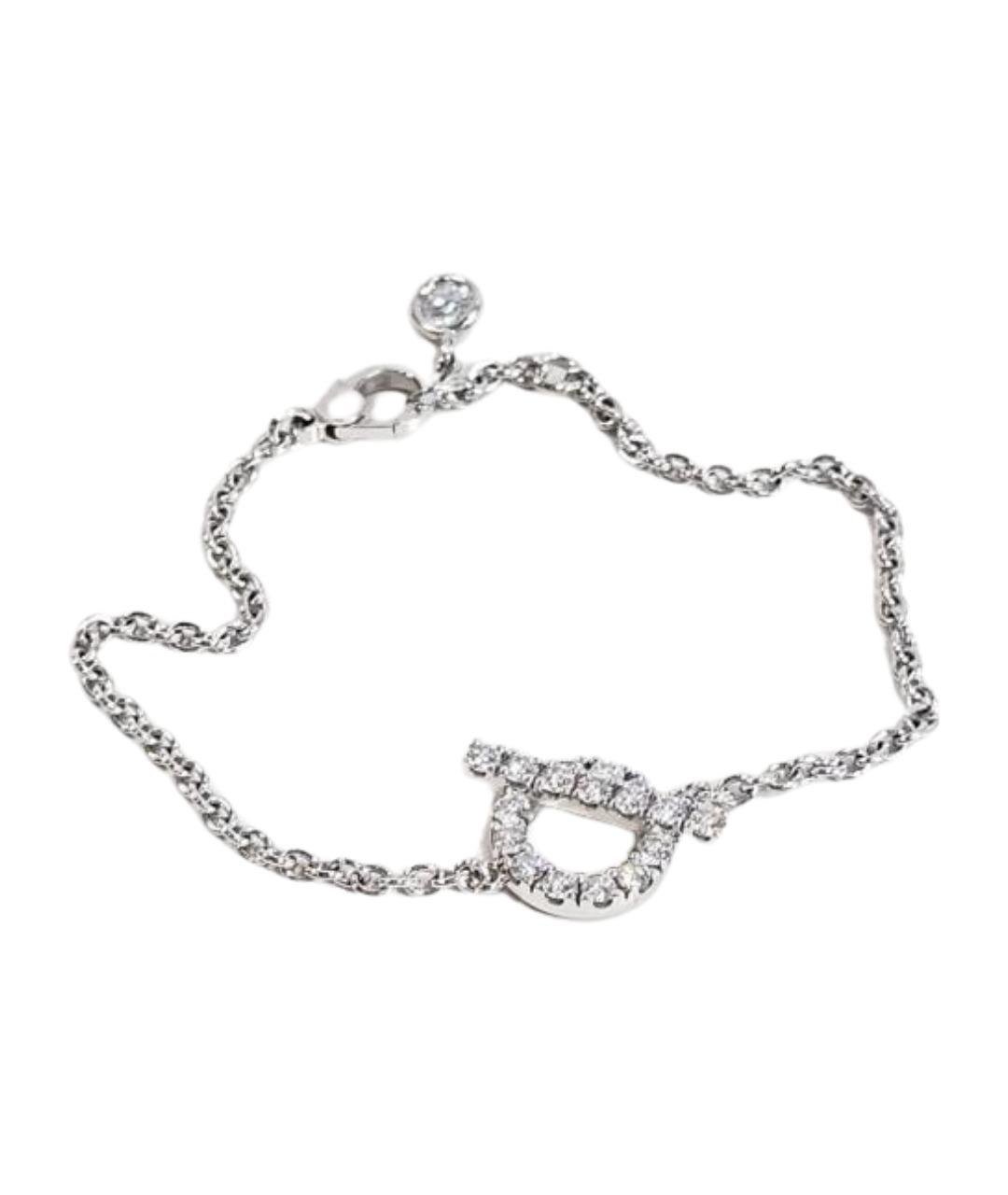 HERMES Серебряный браслет из белого золота, фото 1