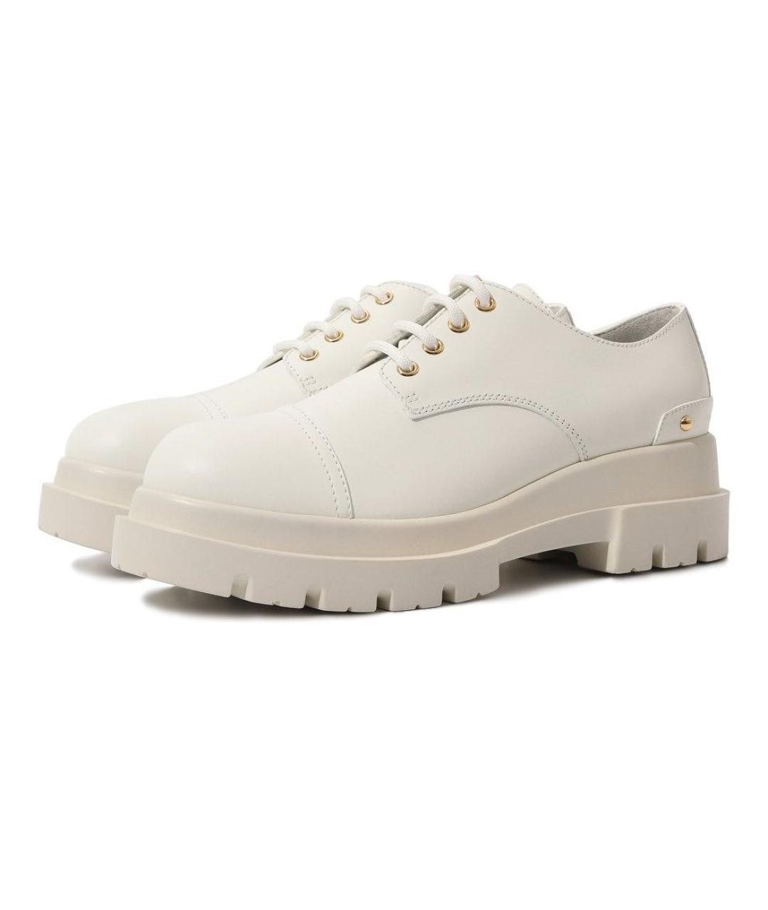 GIUSEPPE ZANOTTI DESIGN Белые кожаные брогги и оксфорды, фото 2