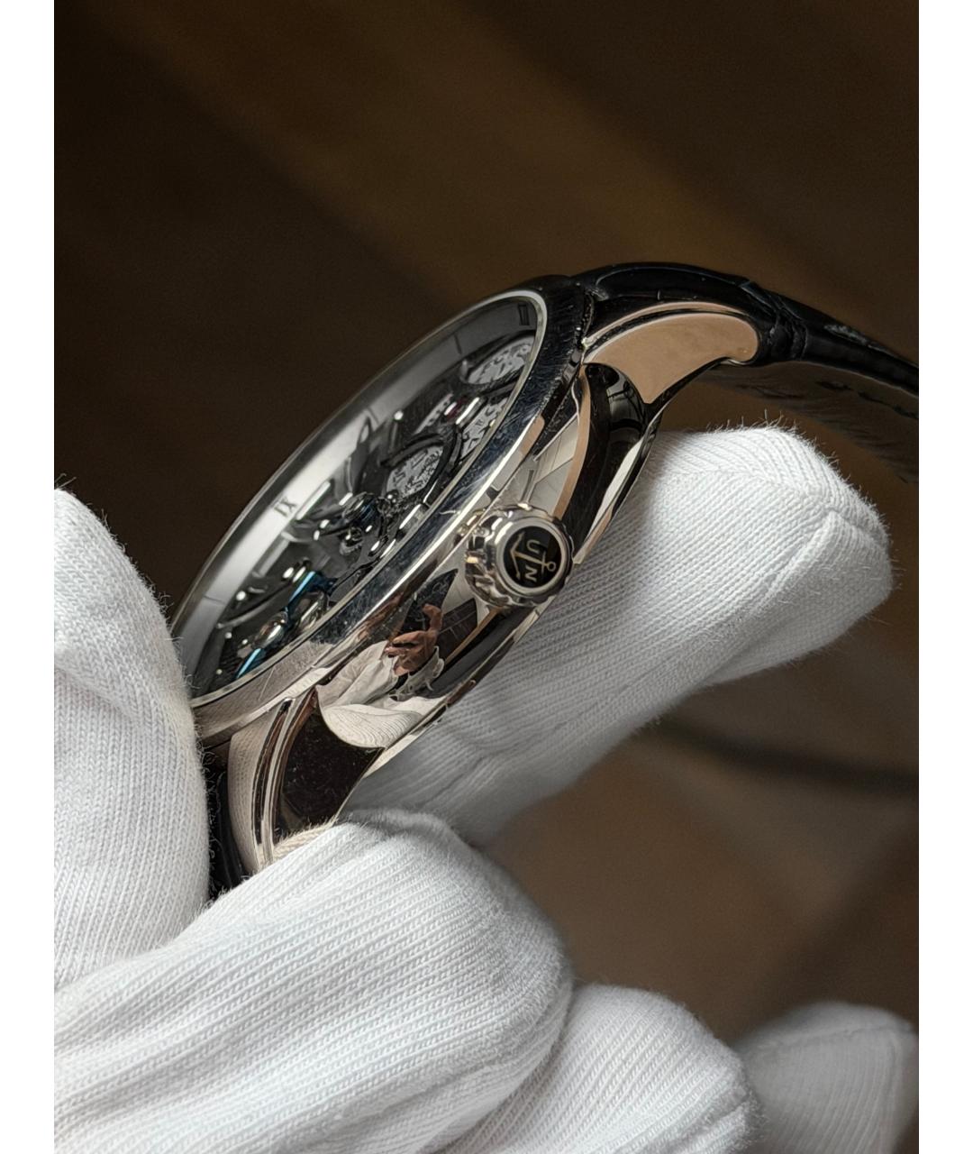 Ulysse Nardin Серые часы из белого золота, фото 5