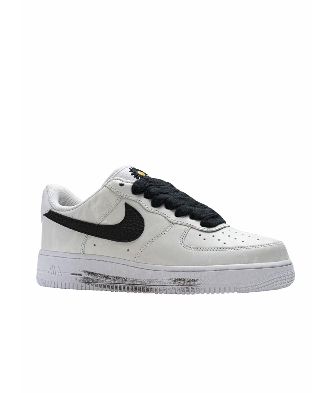 NIKE Белые кожаные низкие кроссовки / кеды, фото 1
