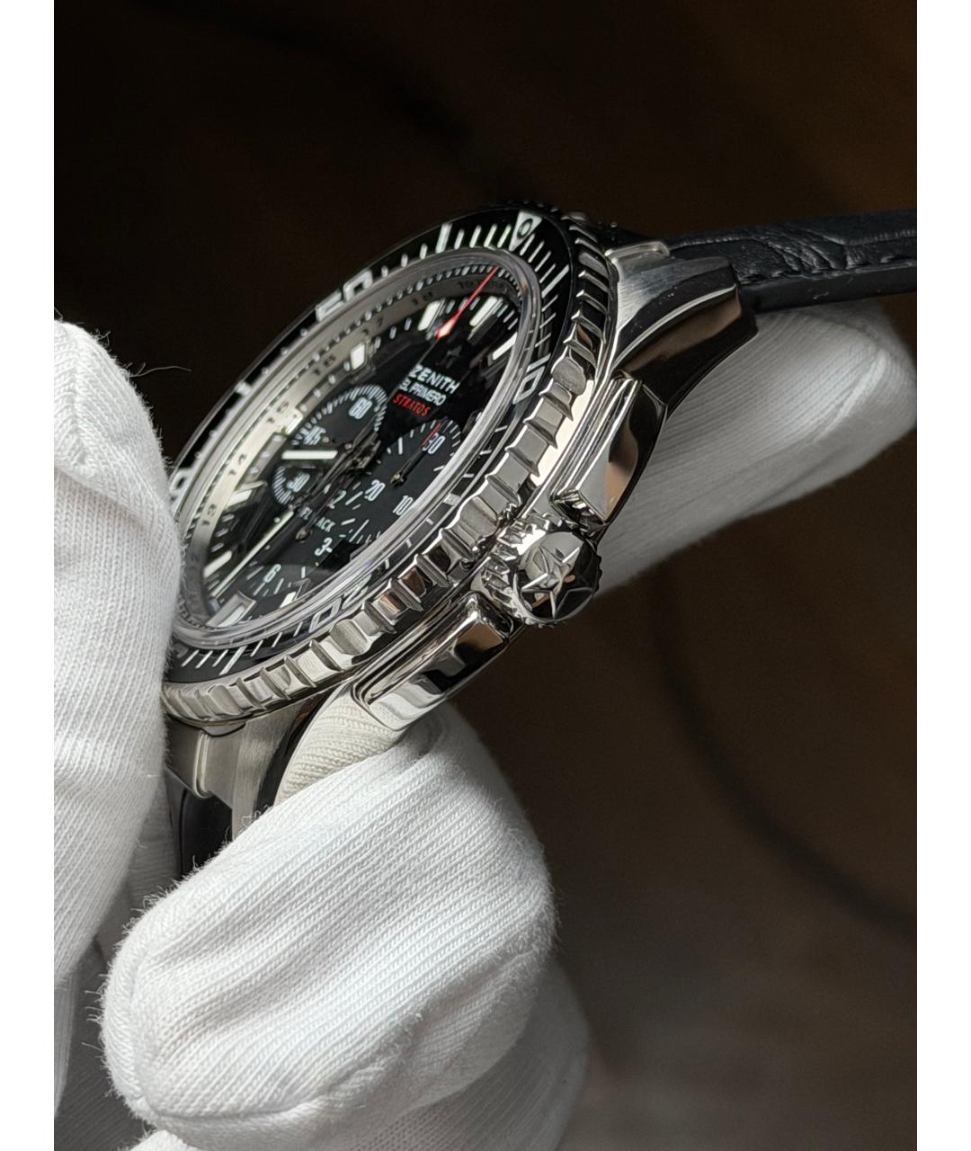 ZENITH Черные часы, фото 5