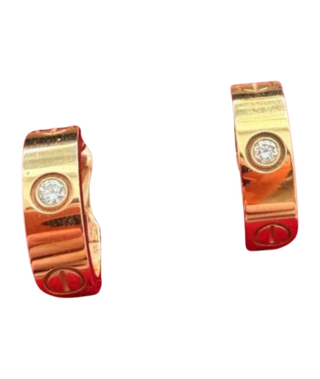 CARTIER Золотые серьги из розового золота, фото 1