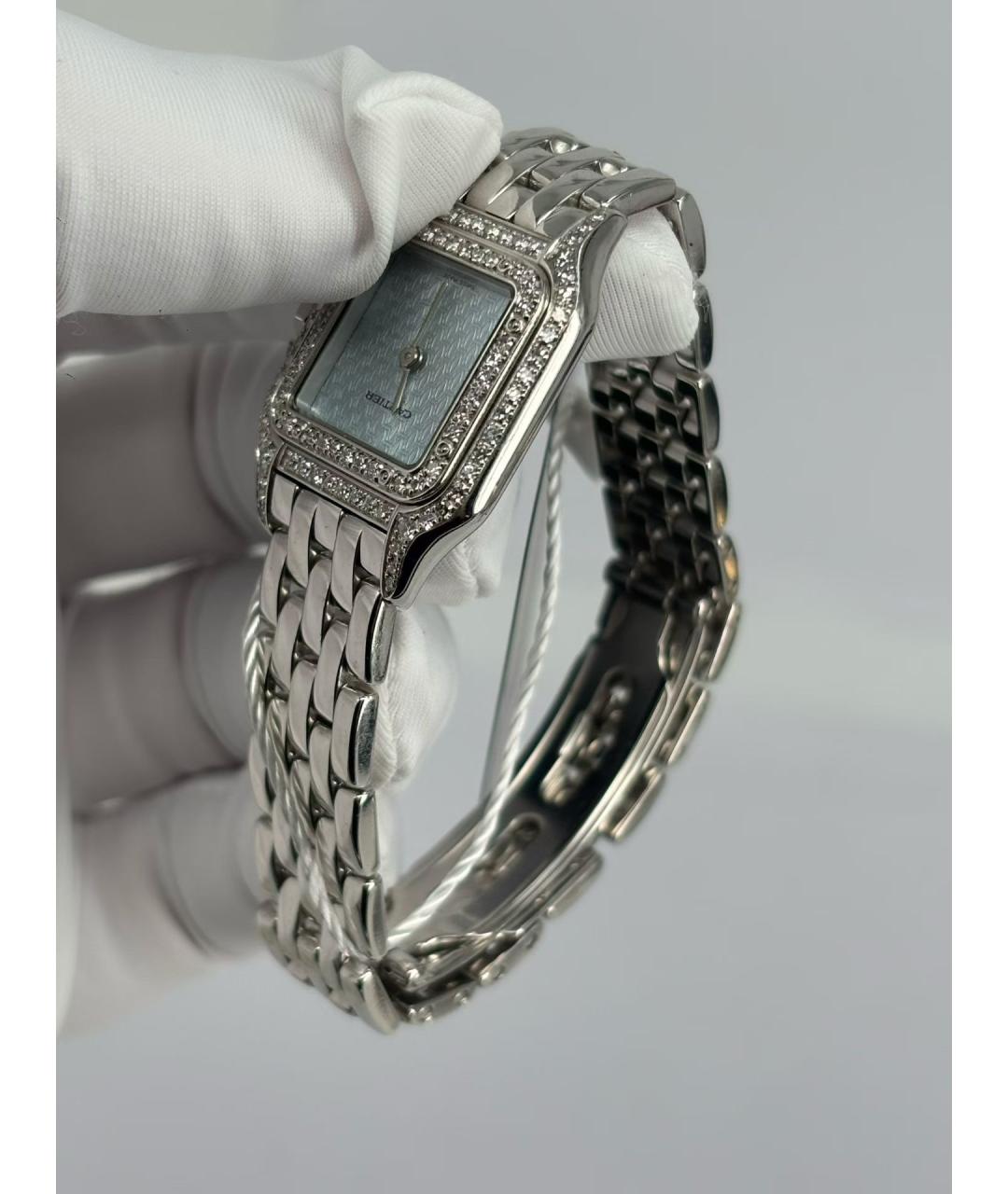 CARTIER Синие часы из белого золота, фото 4