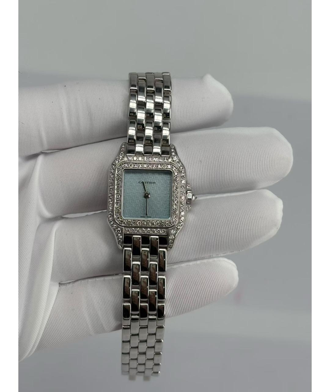 CARTIER Синие часы из белого золота, фото 9