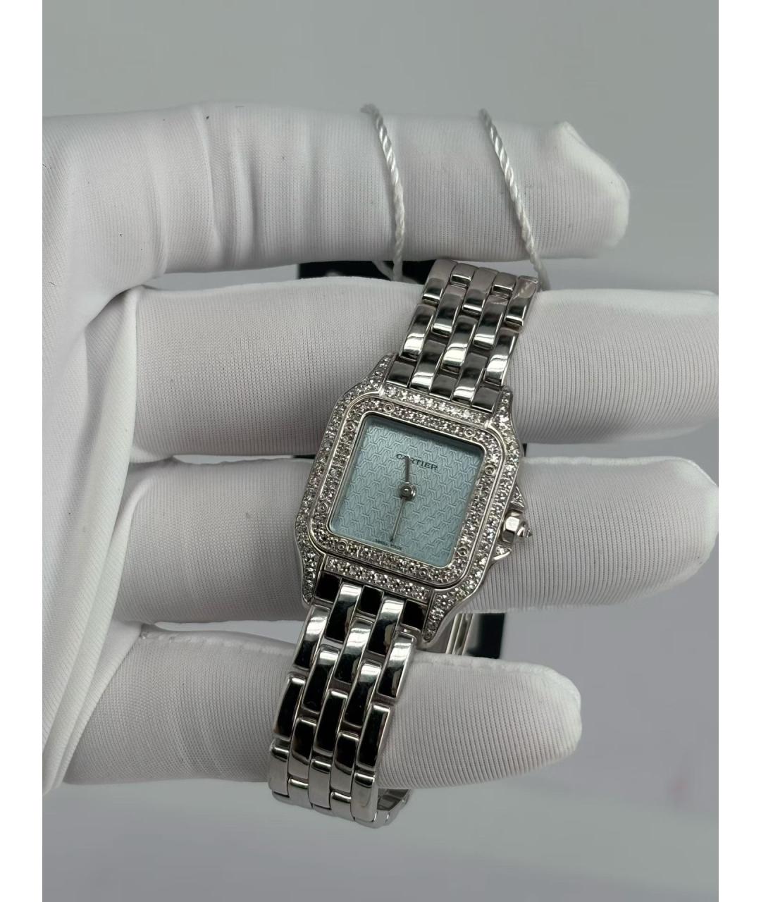 CARTIER Синие часы из белого золота, фото 2