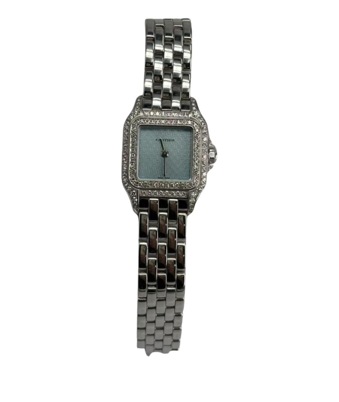 CARTIER Синие часы из белого золота, фото 1