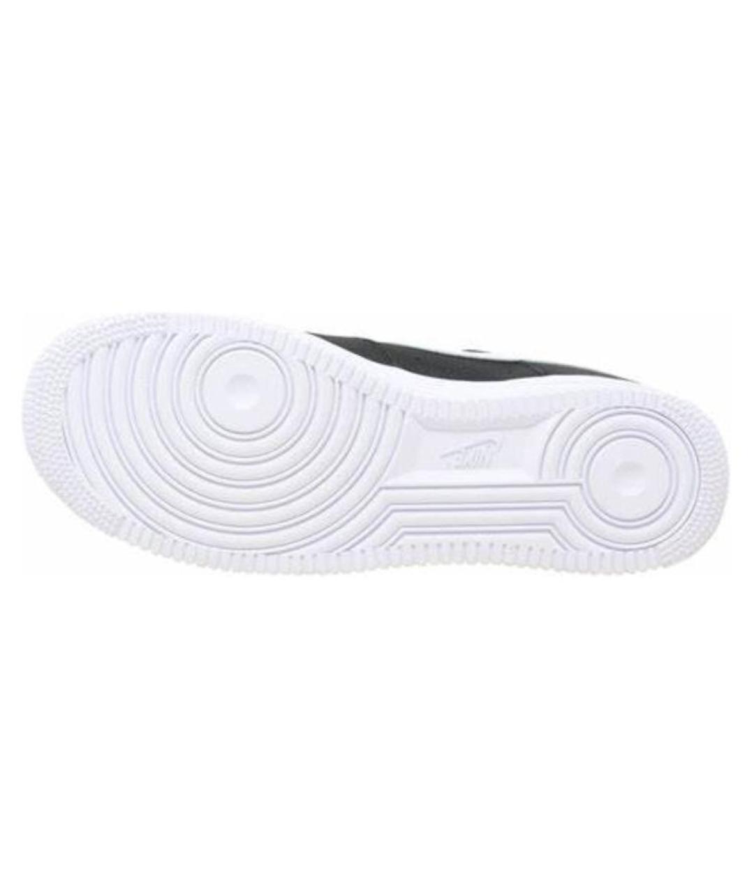 NIKE Черные кожаные низкие кроссовки / кеды, фото 5