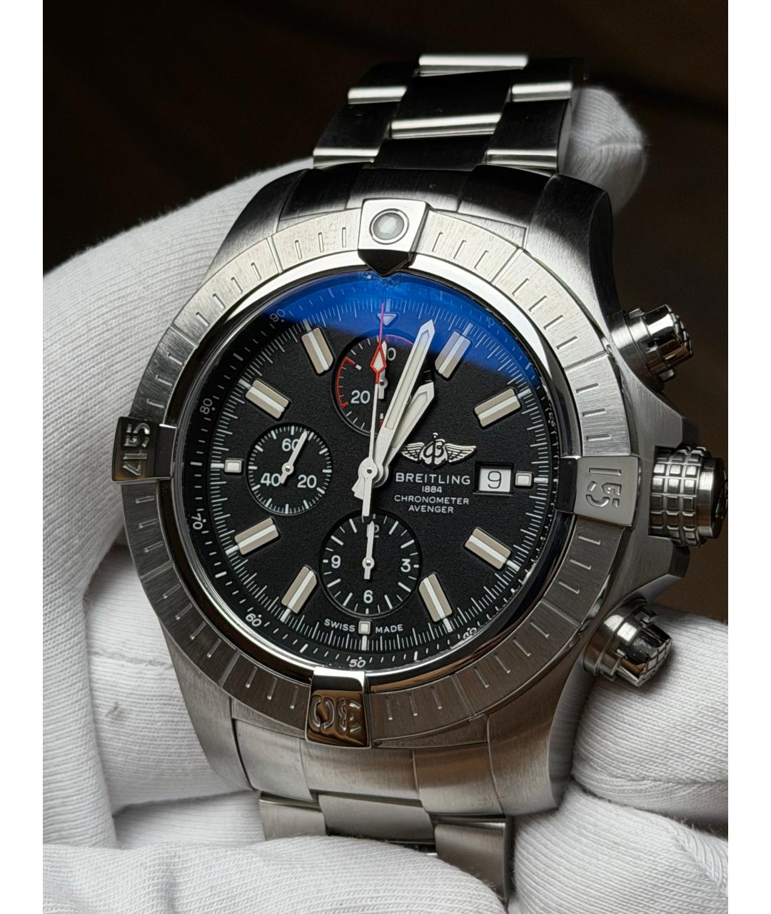 BREITLING Черные часы, фото 3