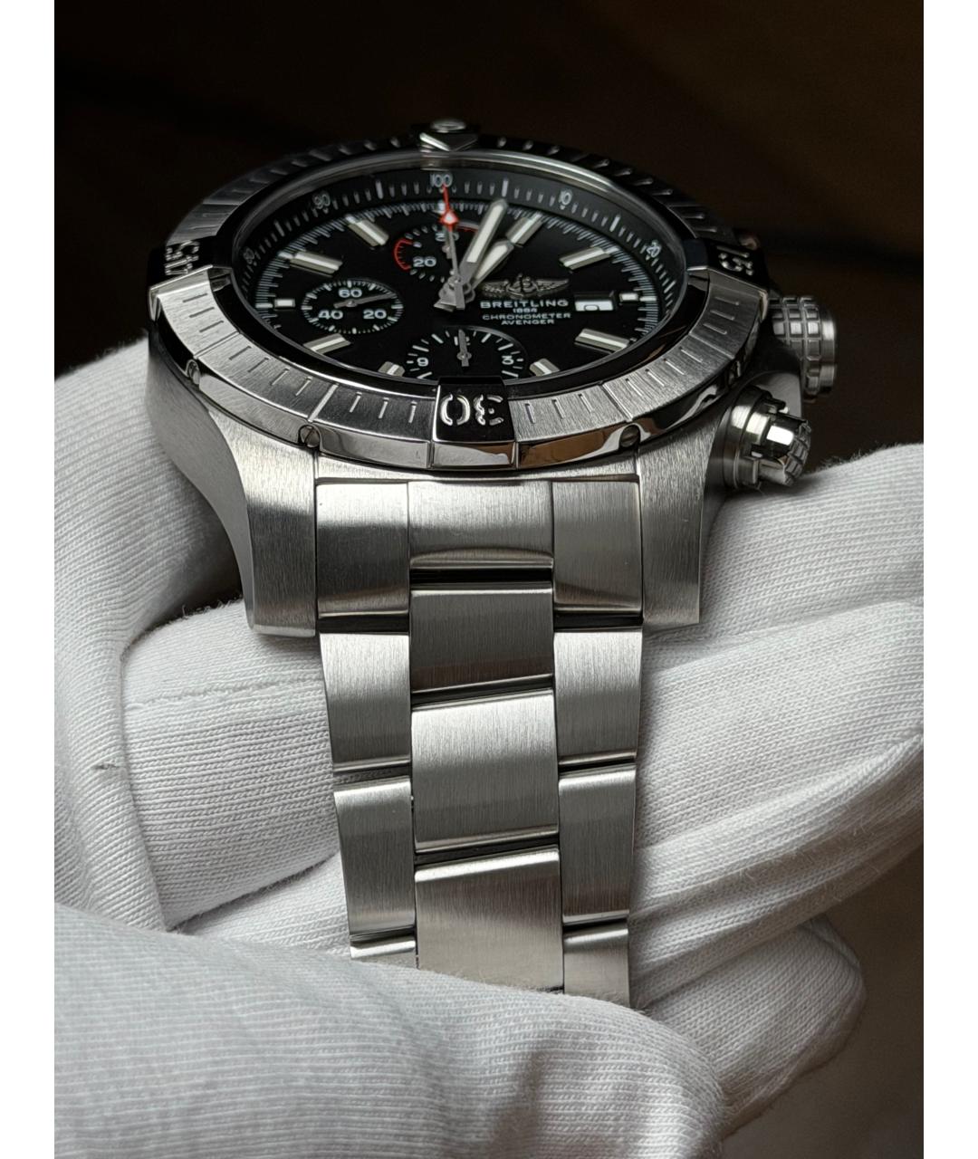 BREITLING Черные часы, фото 5