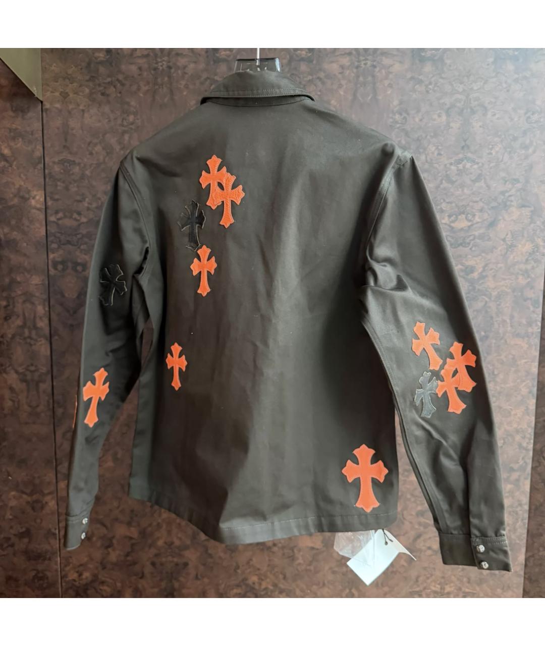 CHROME HEARTS Коричневая деним куртка, фото 2