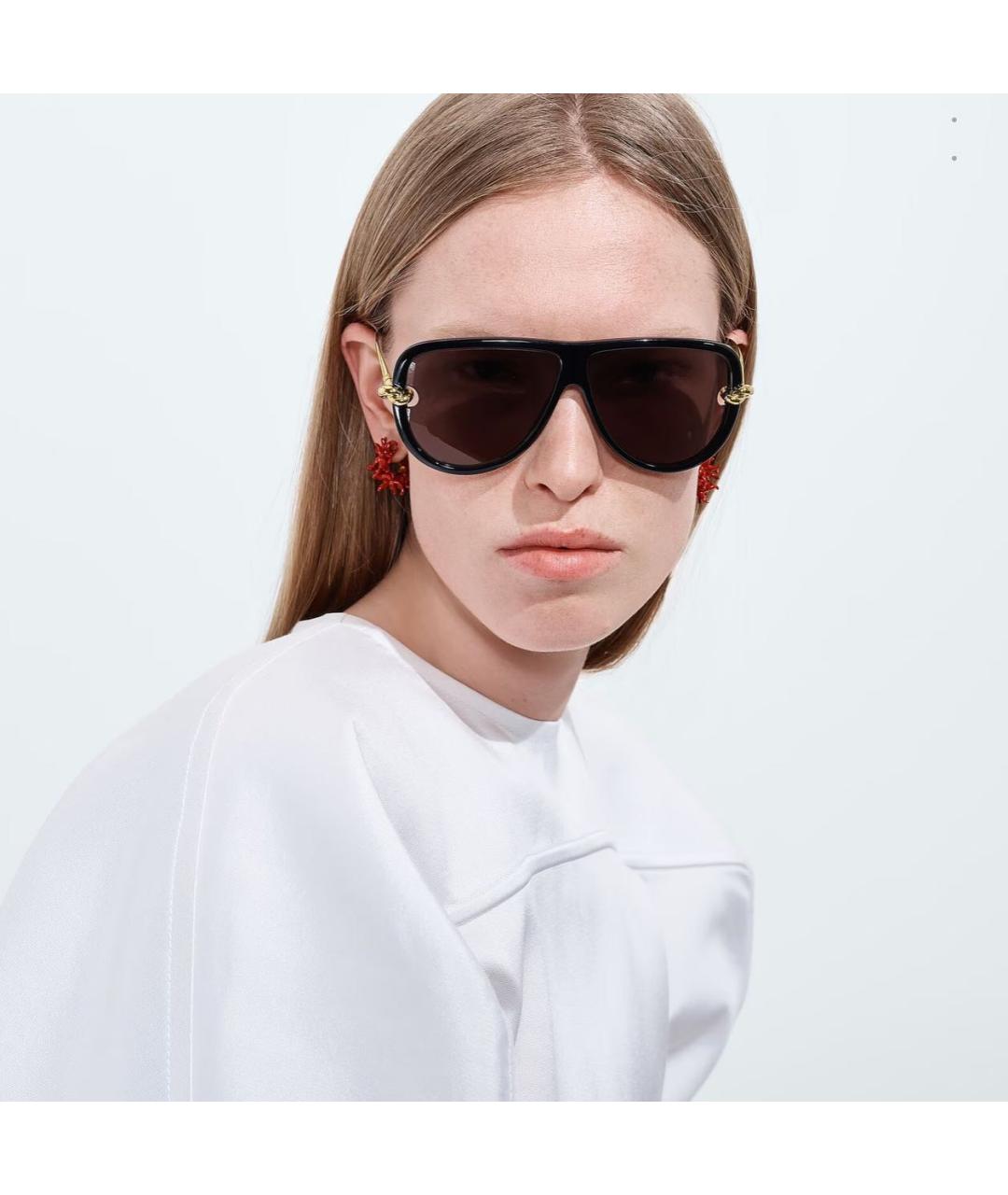 BOTTEGA VENETA Черные солнцезащитные очки, фото 3