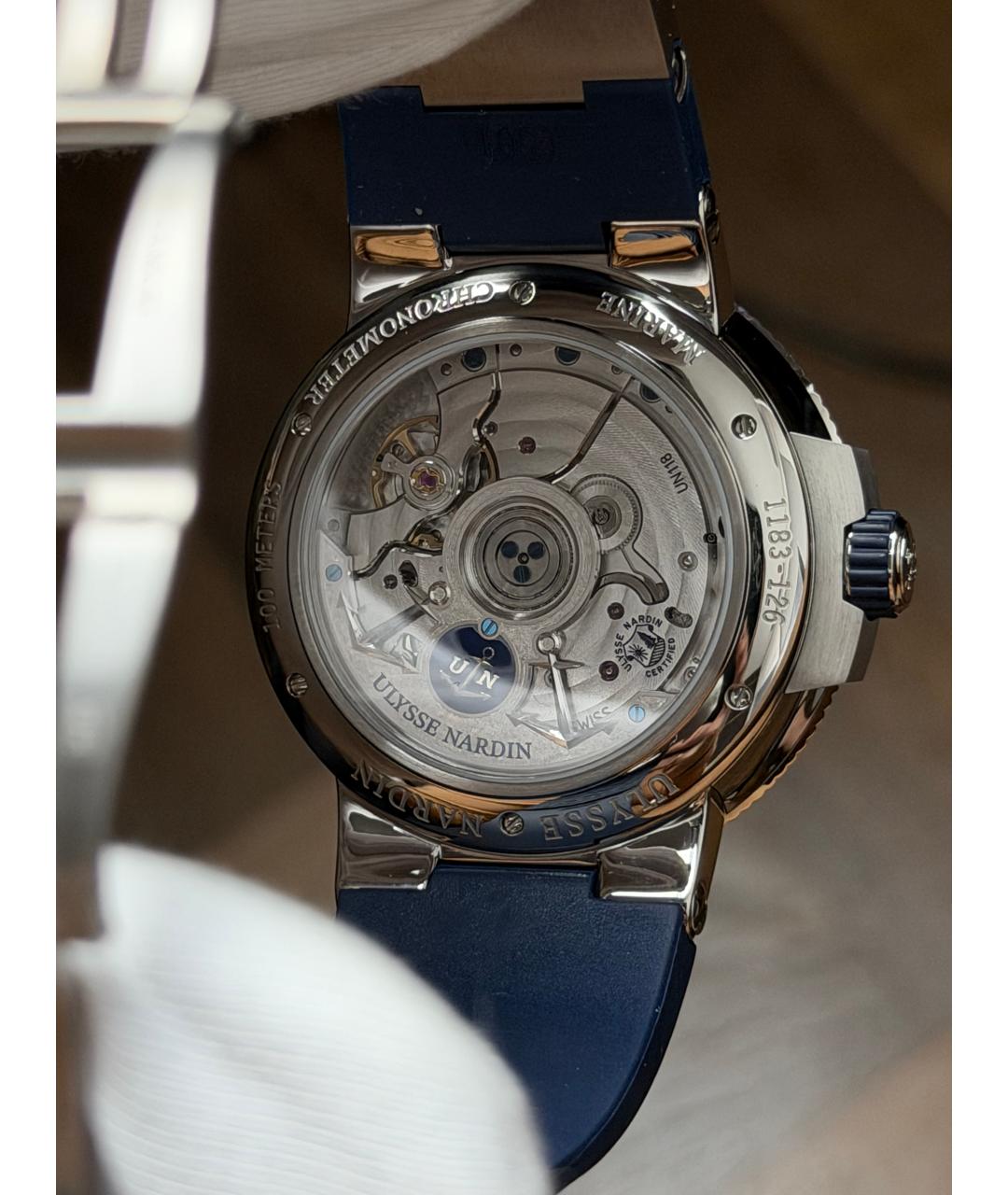 Ulysse Nardin Темно-синие часы, фото 8