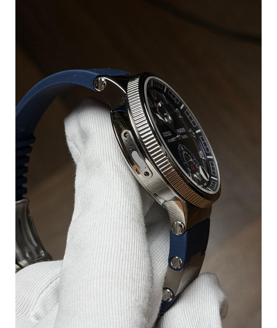 Ulysse Nardin Темно-синие часы, фото 5