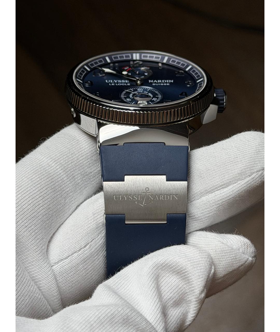 Ulysse Nardin Темно-синие часы, фото 6