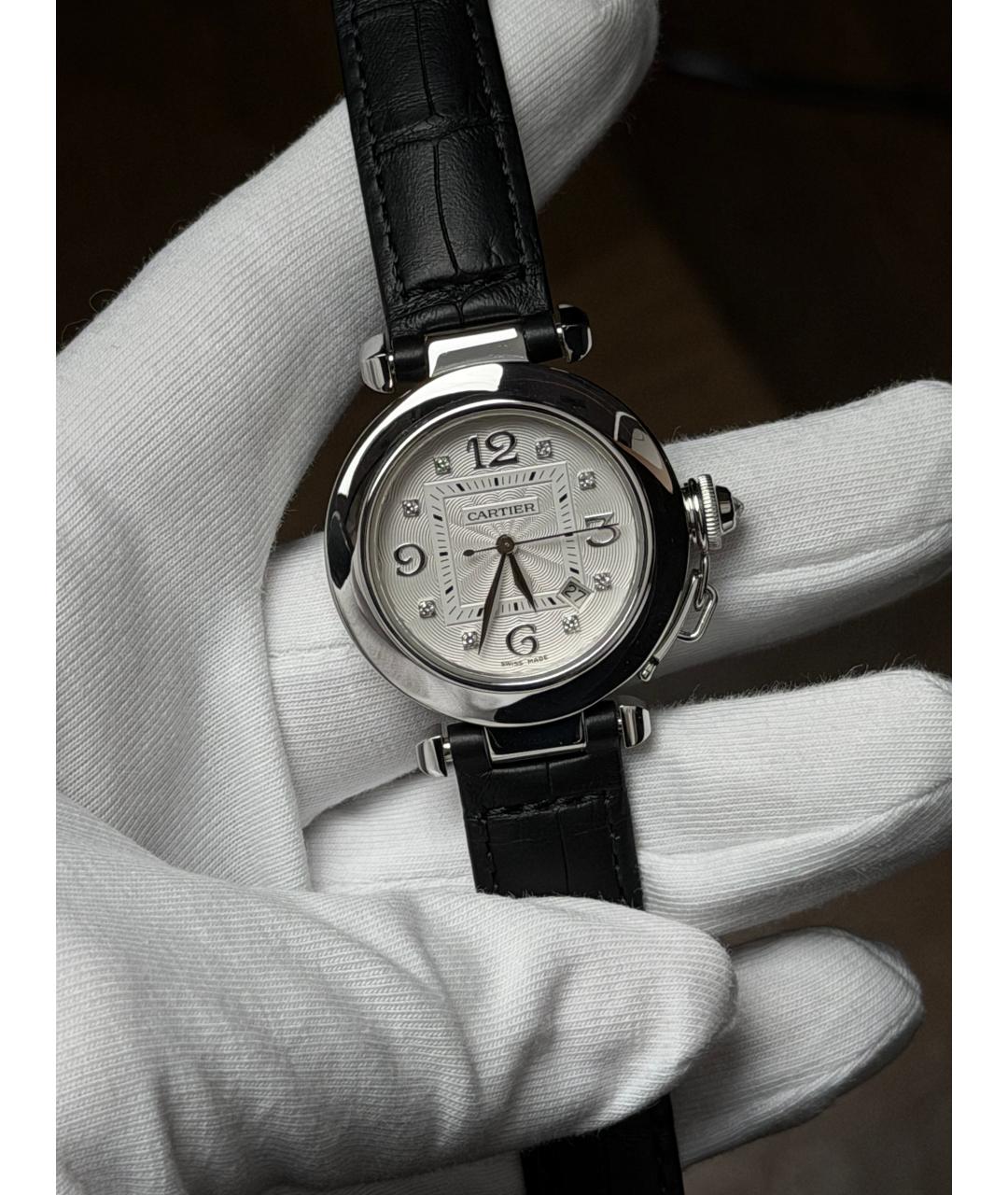 CARTIER Серебряные часы из белого золота, фото 2