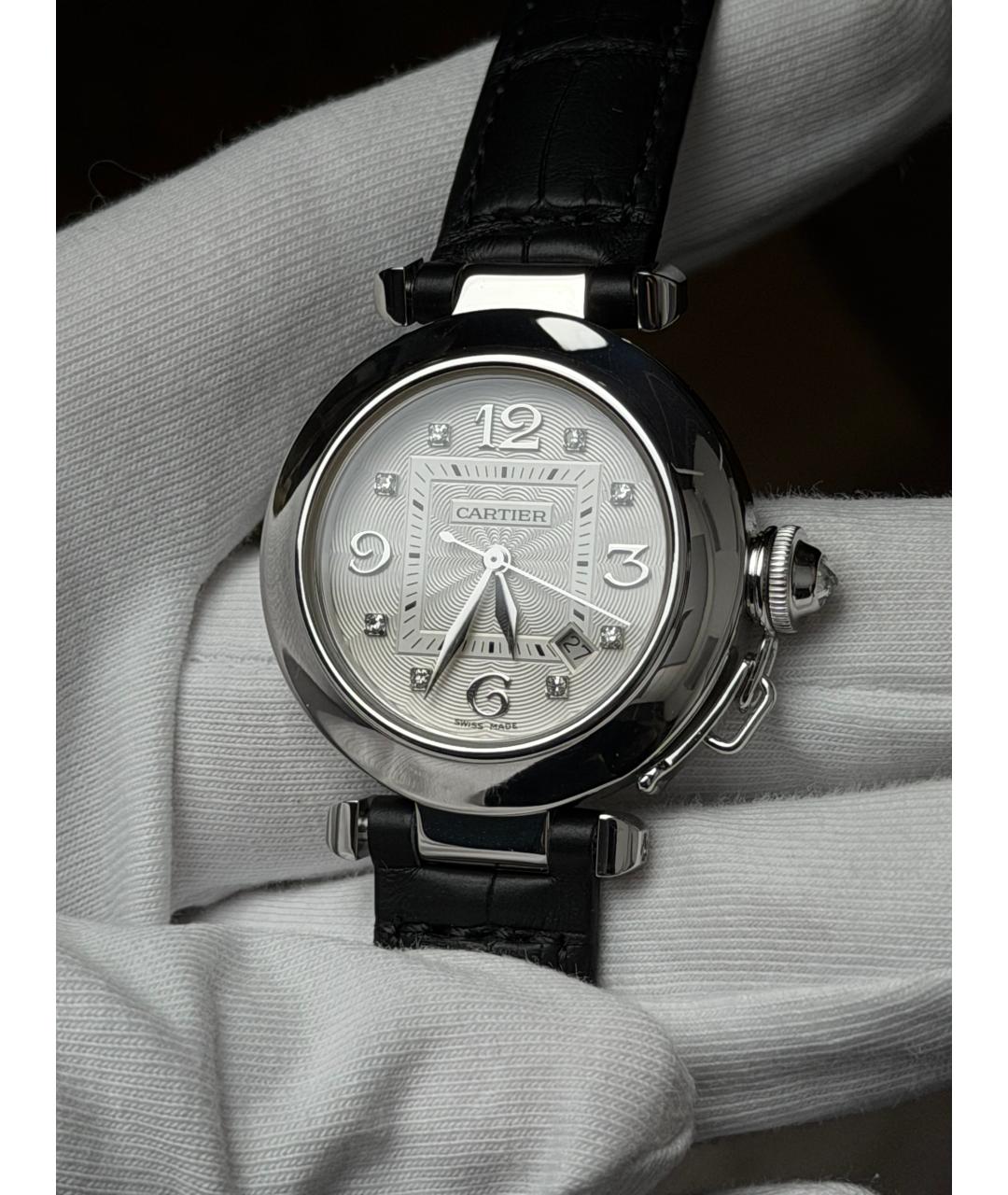 CARTIER Серебряные часы из белого золота, фото 3