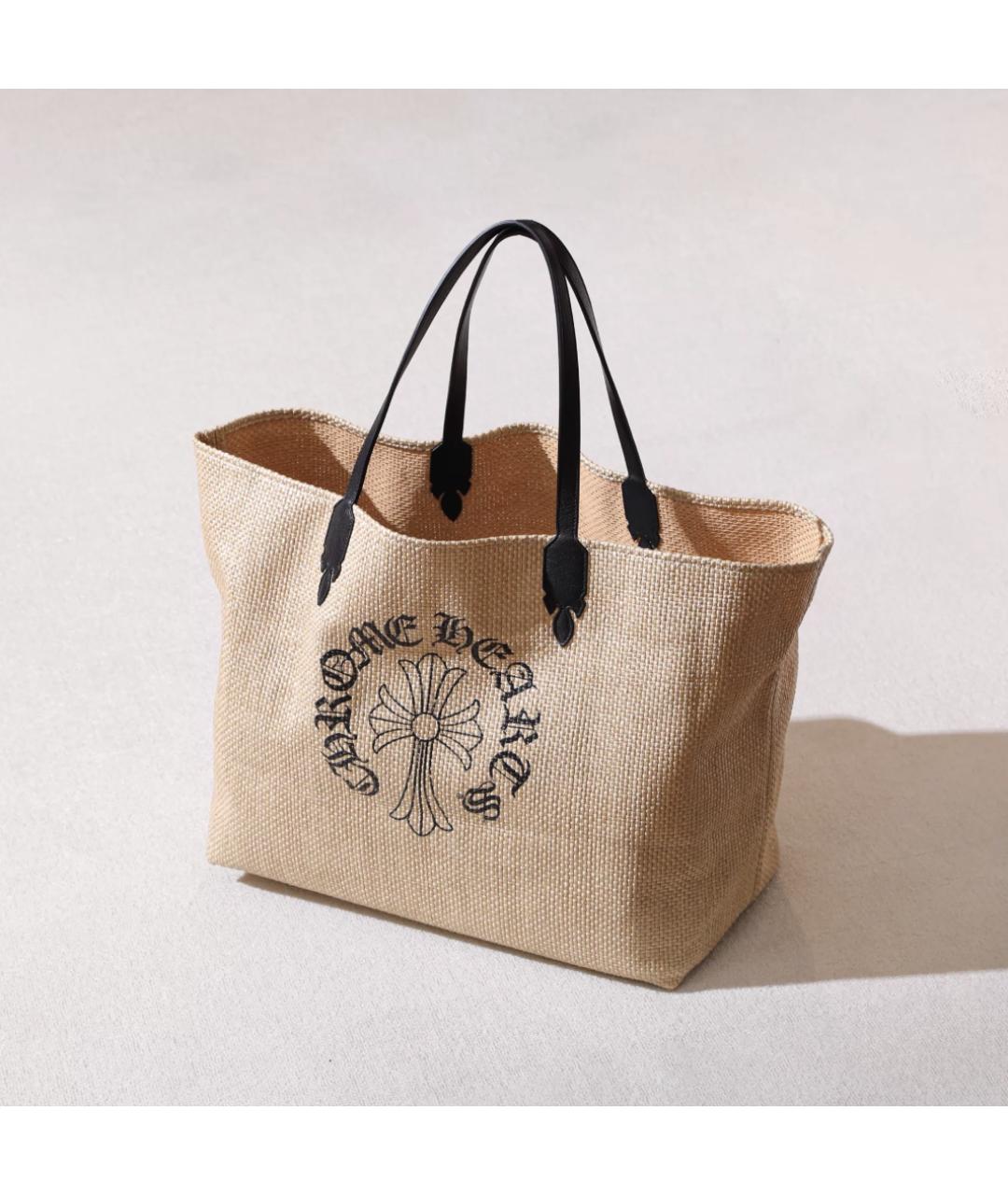 CHROME HEARTS Бежевая сумка тоут, фото 5