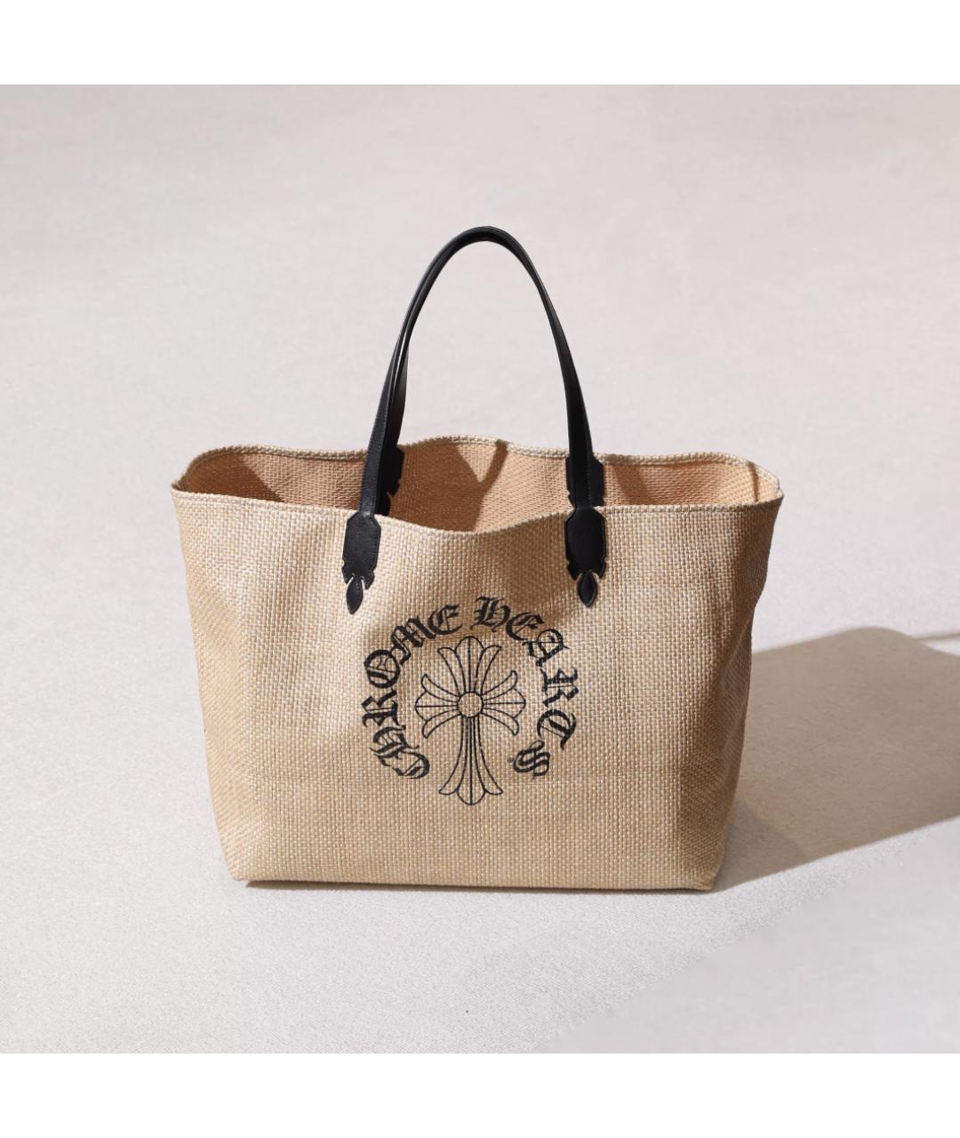 CHROME HEARTS Бежевая сумка тоут, фото 6