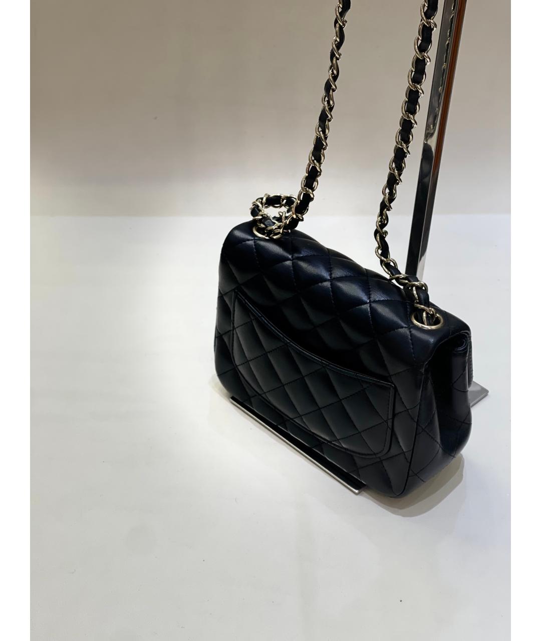 CHANEL Черная кожаная сумка через плечо, фото 4