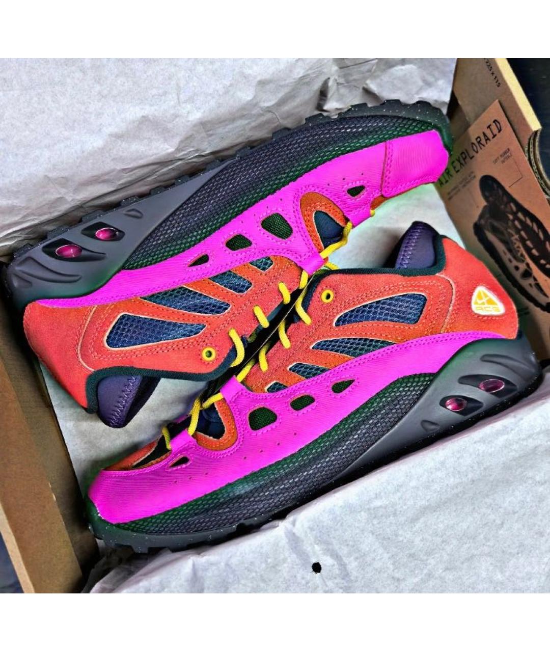 NIKE ACG Фуксия замшевые кроссовки, фото 5
