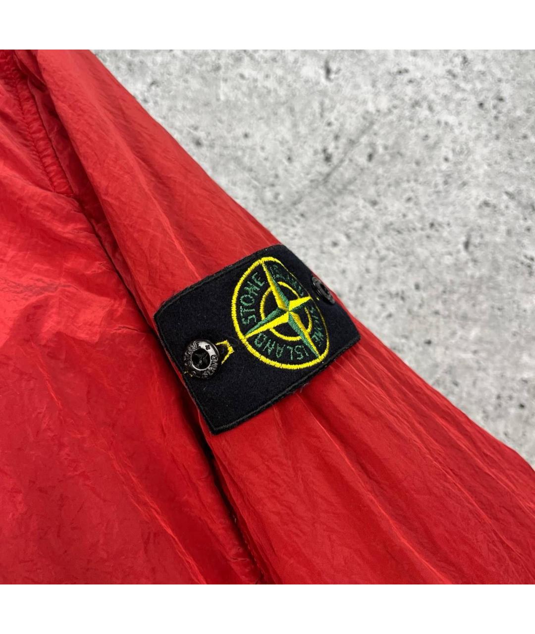 STONE ISLAND Красная полиамидовая куртка, фото 8