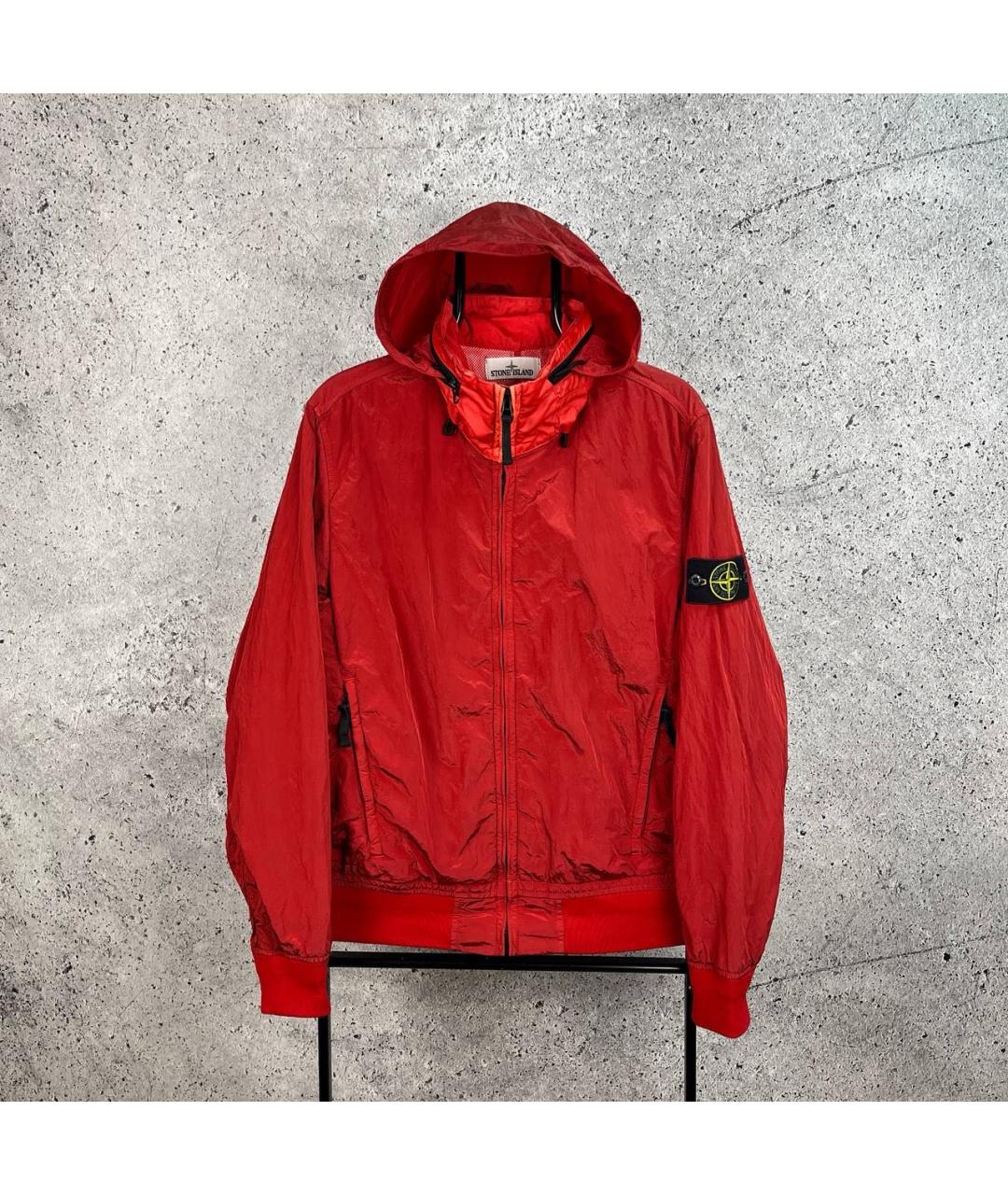 STONE ISLAND Красная полиамидовая куртка, фото 9