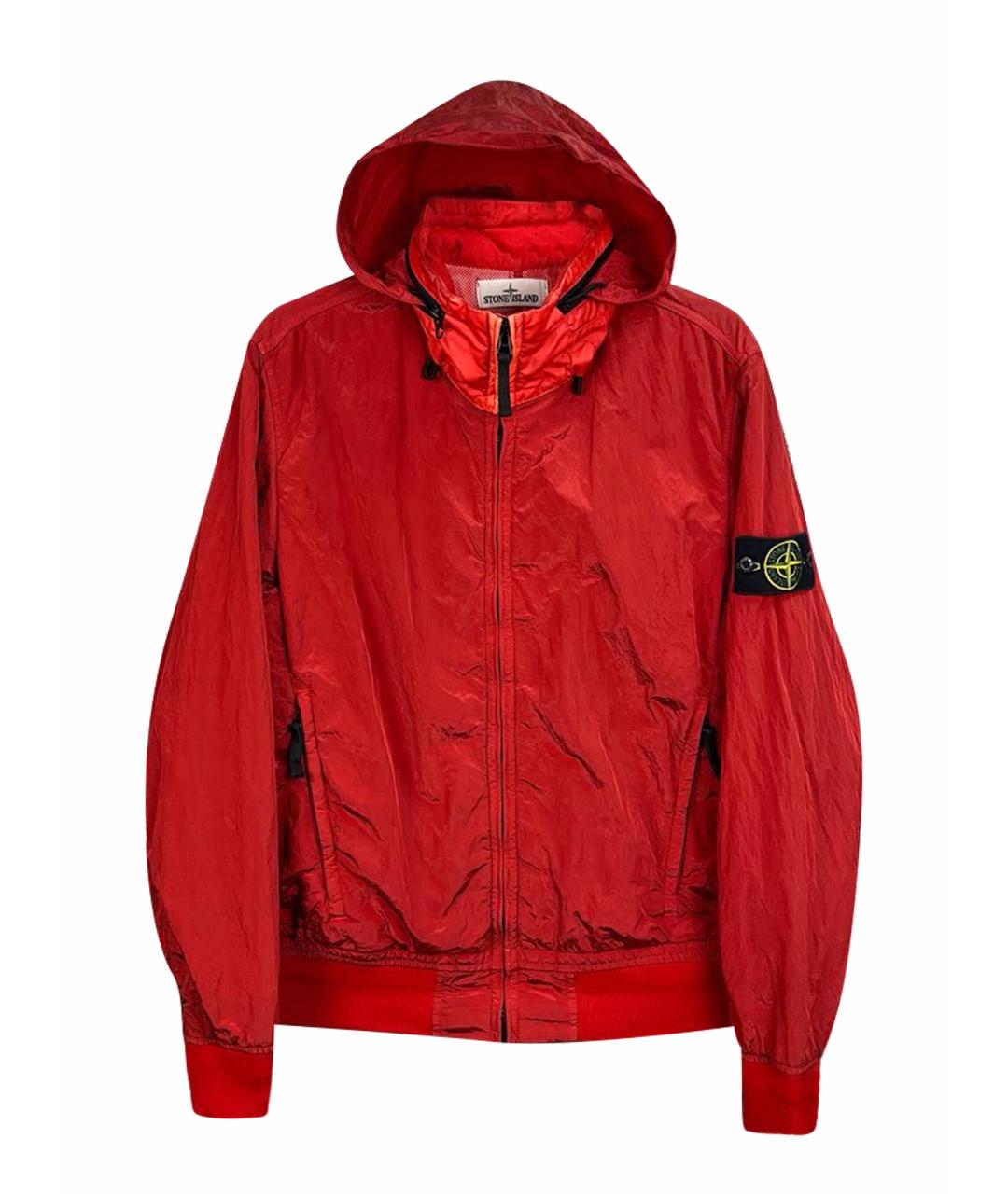 STONE ISLAND Красная полиамидовая куртка, фото 1