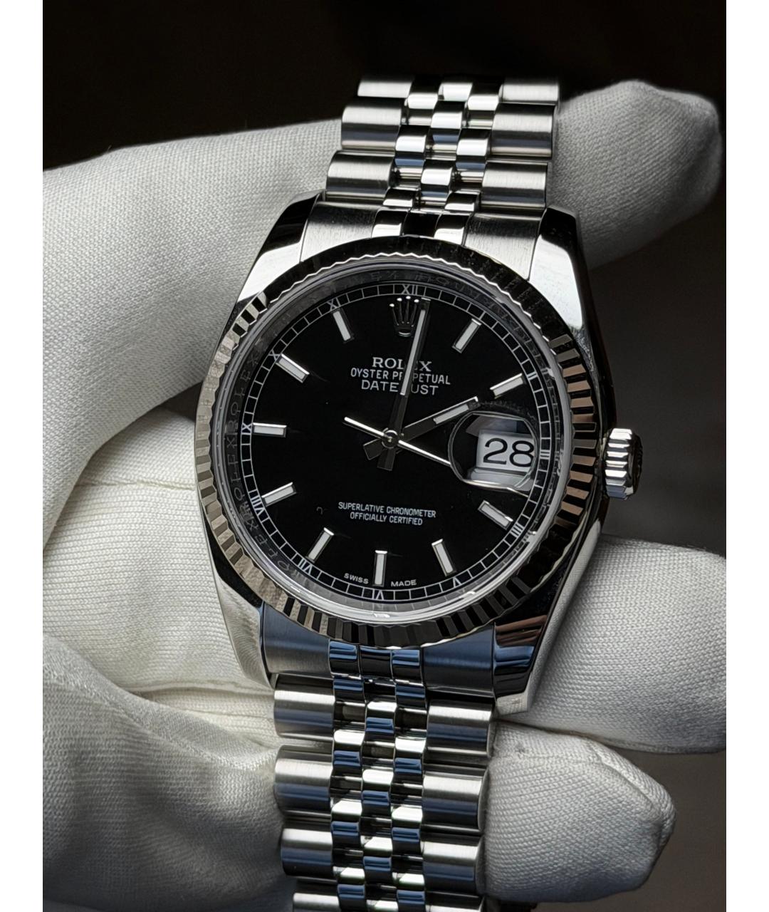 ROLEX Черные часы, фото 3