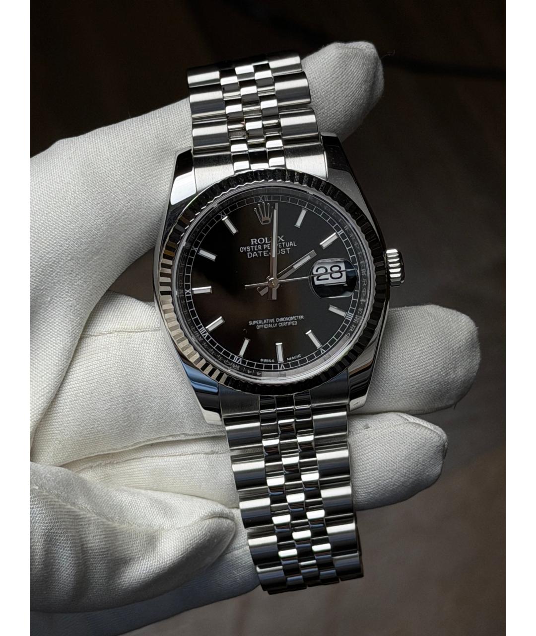 ROLEX Черные часы, фото 2