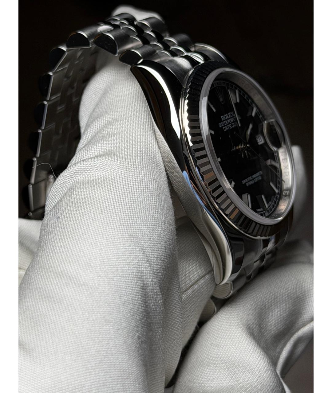 ROLEX Черные часы, фото 5