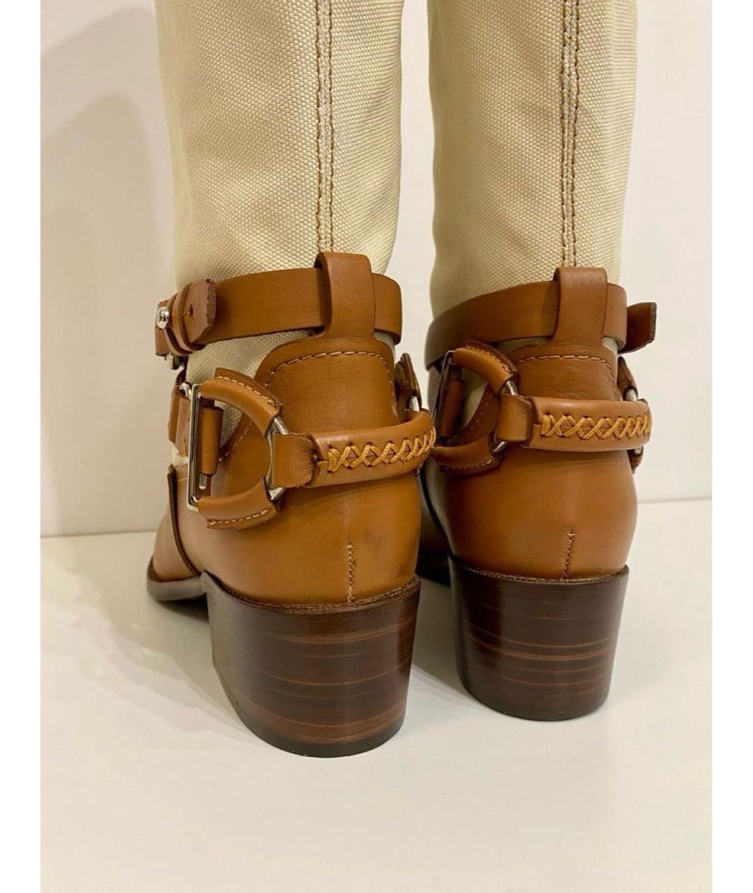 RALPH LAUREN Белые сапоги, фото 4