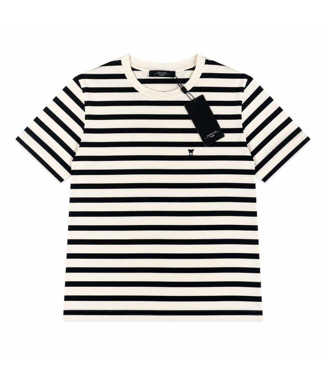 MAX MARA Бежевая хлопковая футболка, фото 1