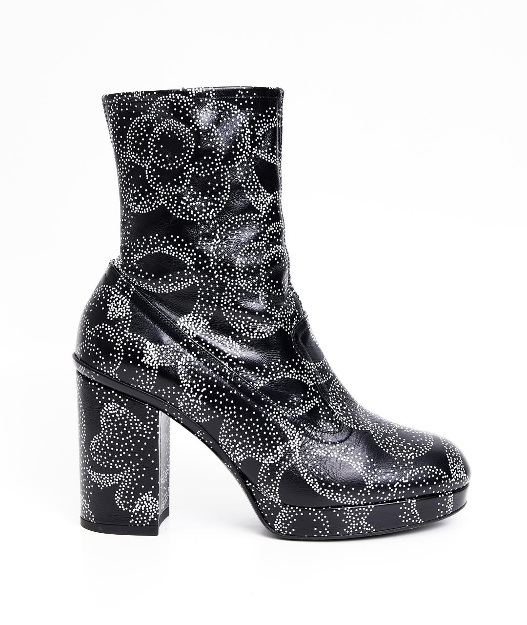 CHANEL Черные кожаные ботильоны, фото 1