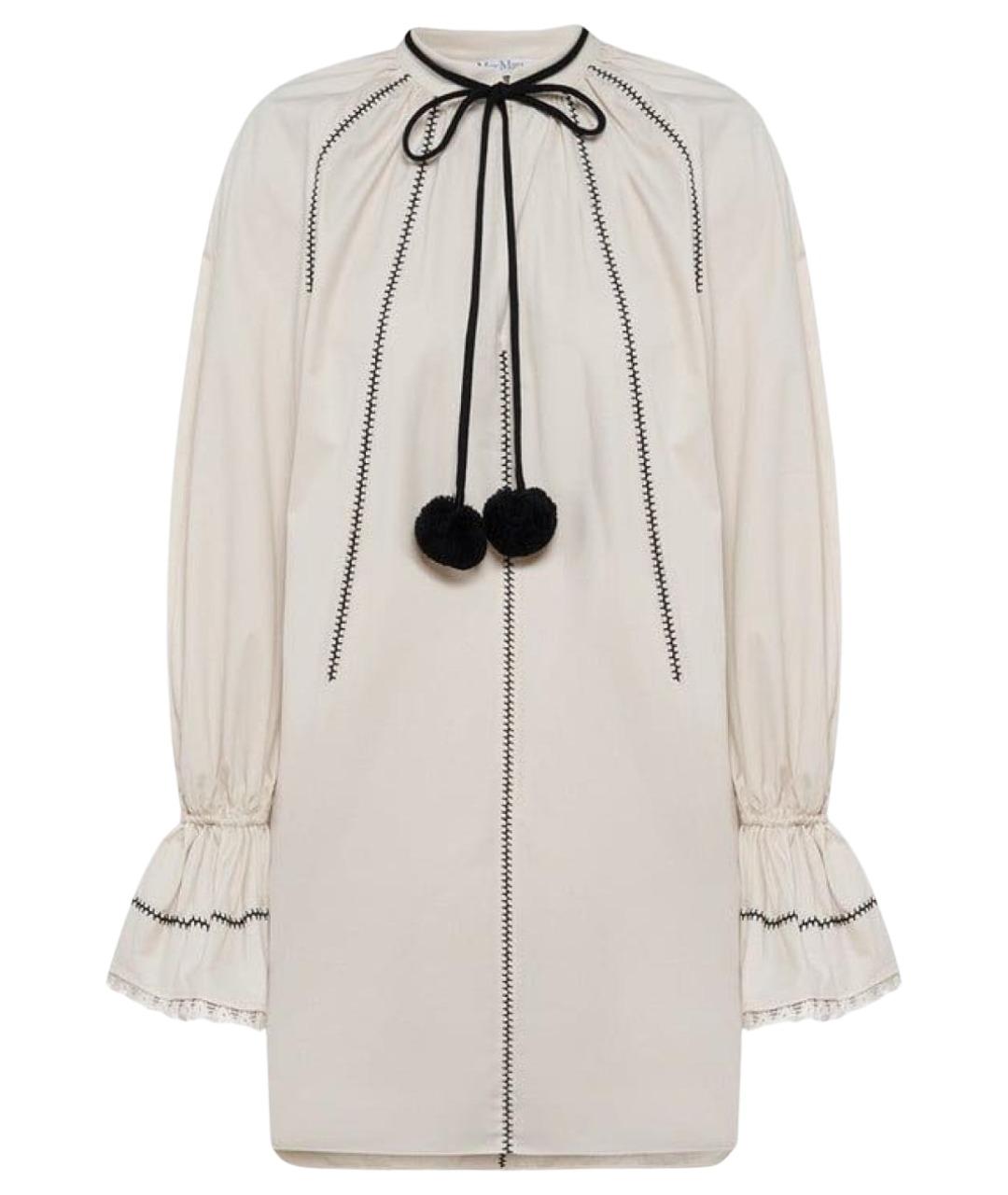 MAX MARA Бежевое коктейльное платье, фото 1