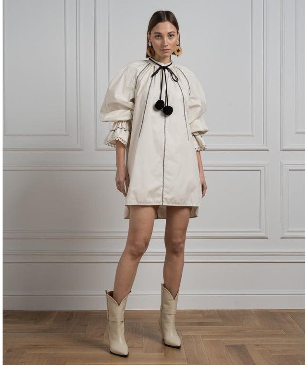 MAX MARA Бежевое коктейльное платье, фото 2