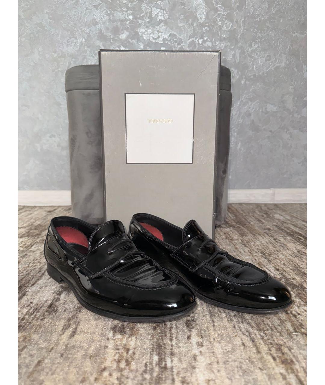 TOM FORD Черные туфли из лакированной кожи, фото 5