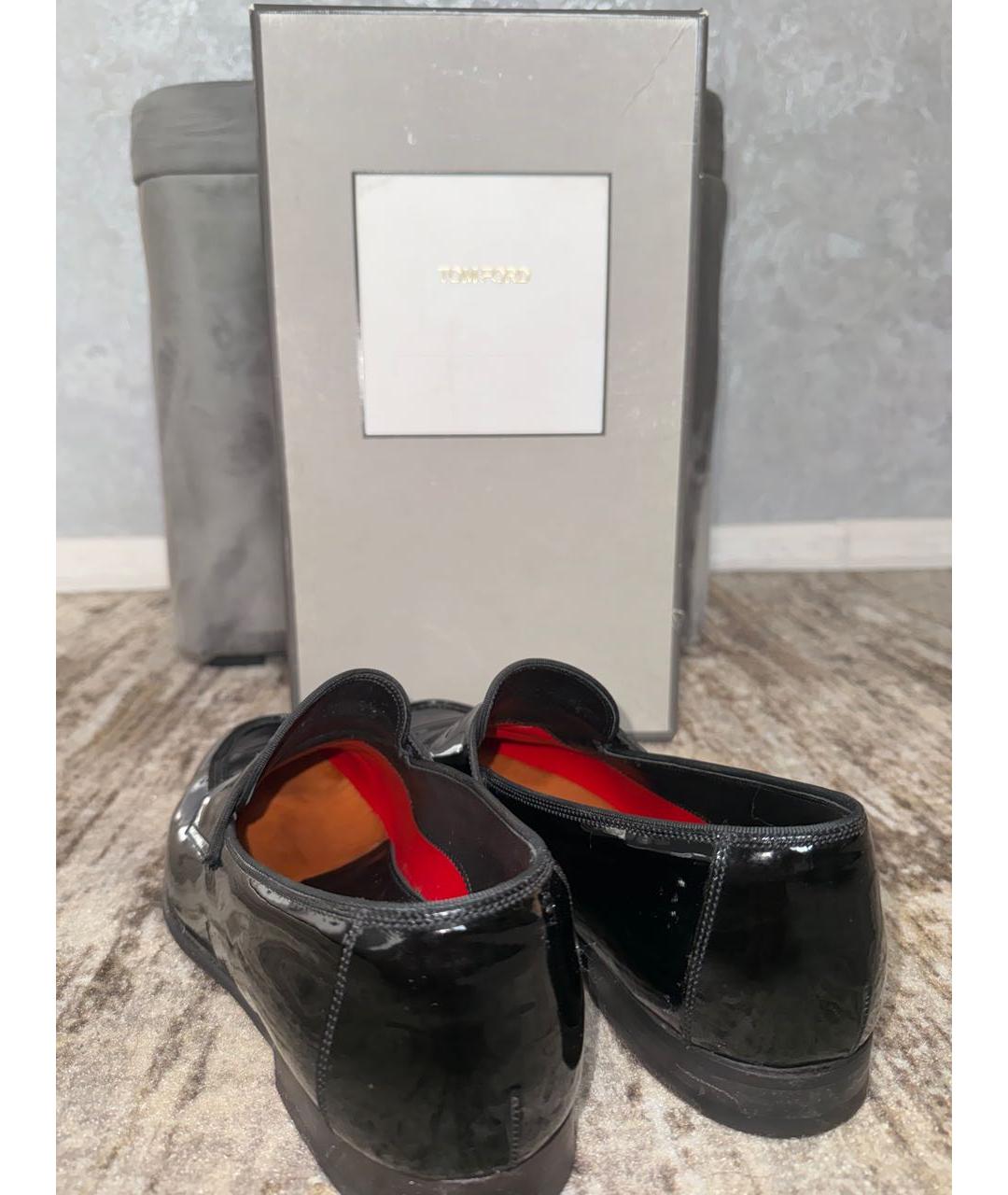 TOM FORD Черные туфли из лакированной кожи, фото 3
