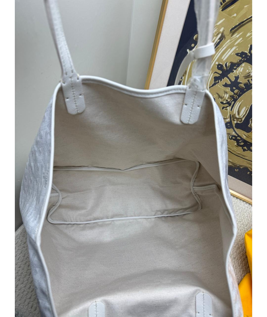 GOYARD Белая сумка тоут, фото 4